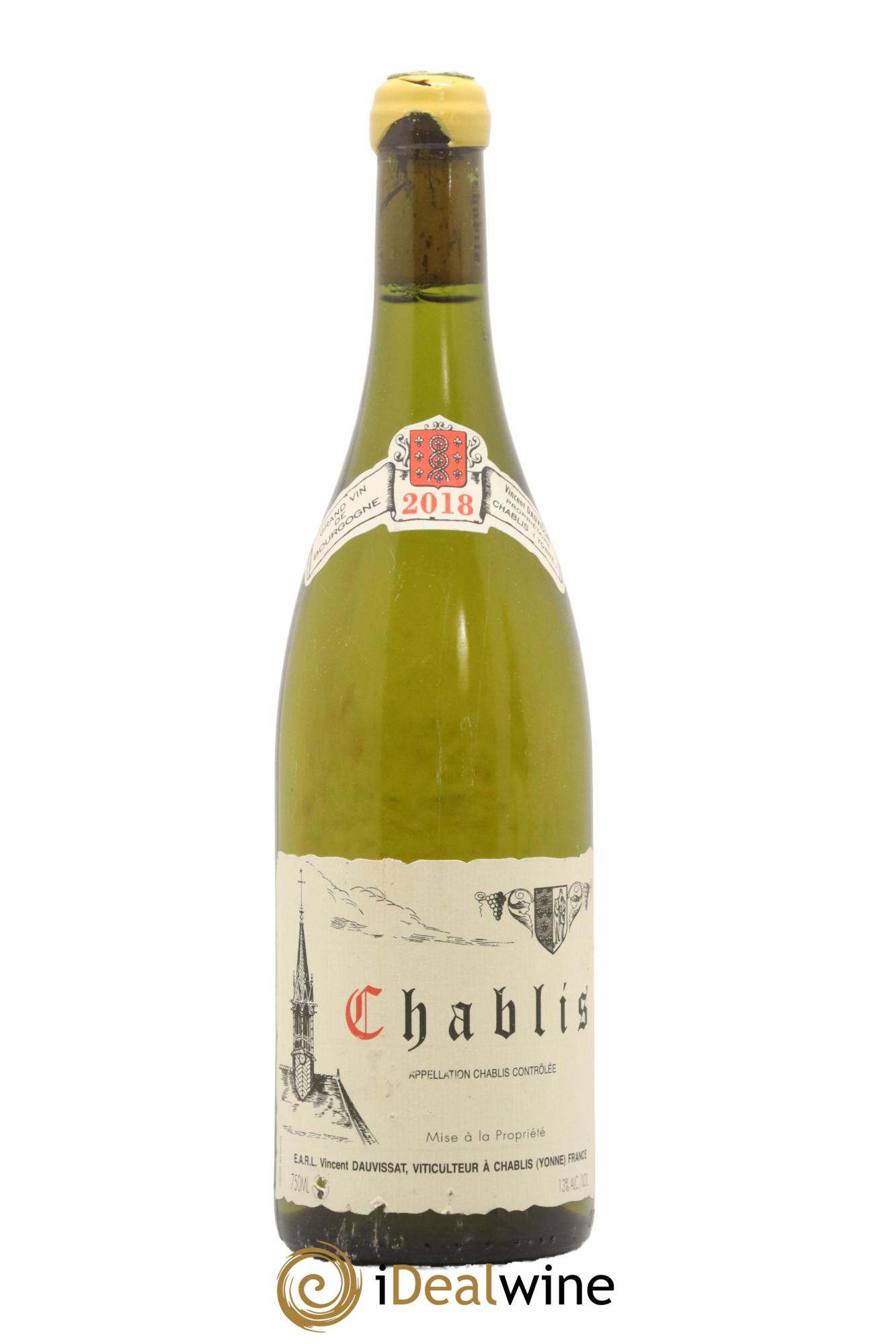 Chablis Vincent Dauvissat (Domaine) 2018 - Lot de 1 bouteille - 0