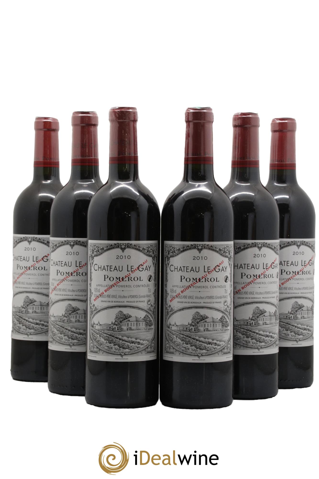 Château Le Gay 2010 - Lotto di 6 bottiglie - 0