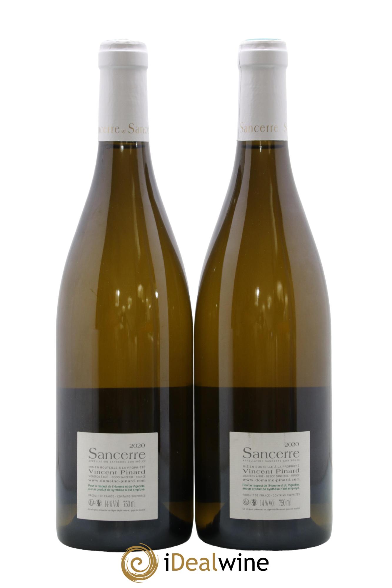 Sancerre Florès Vincent Pinard 2020 - Lot de 2 bouteilles - 1