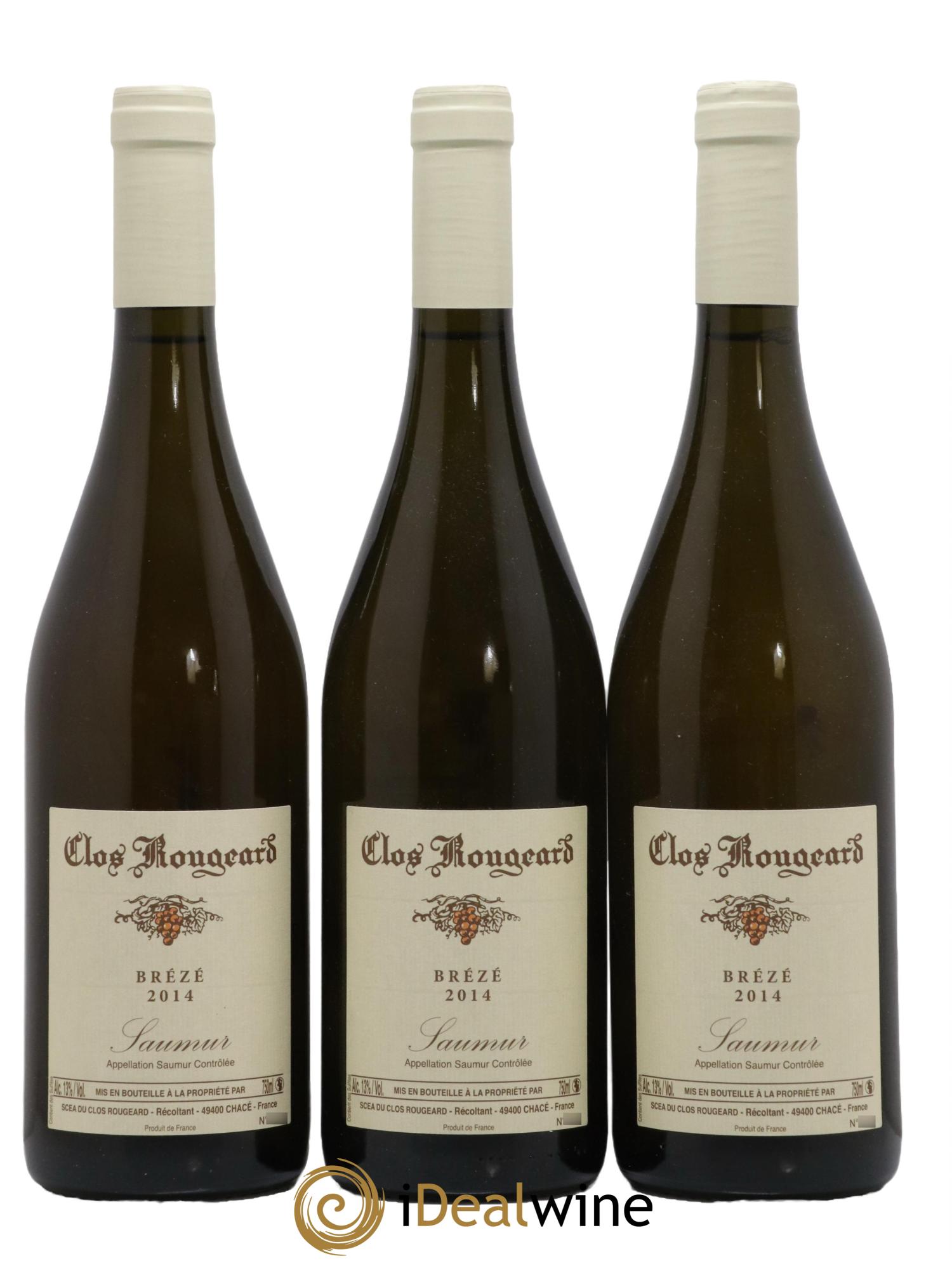 Saumur Brézé Clos Rougeard 2014 - Posten von 3 Flaschen - 0