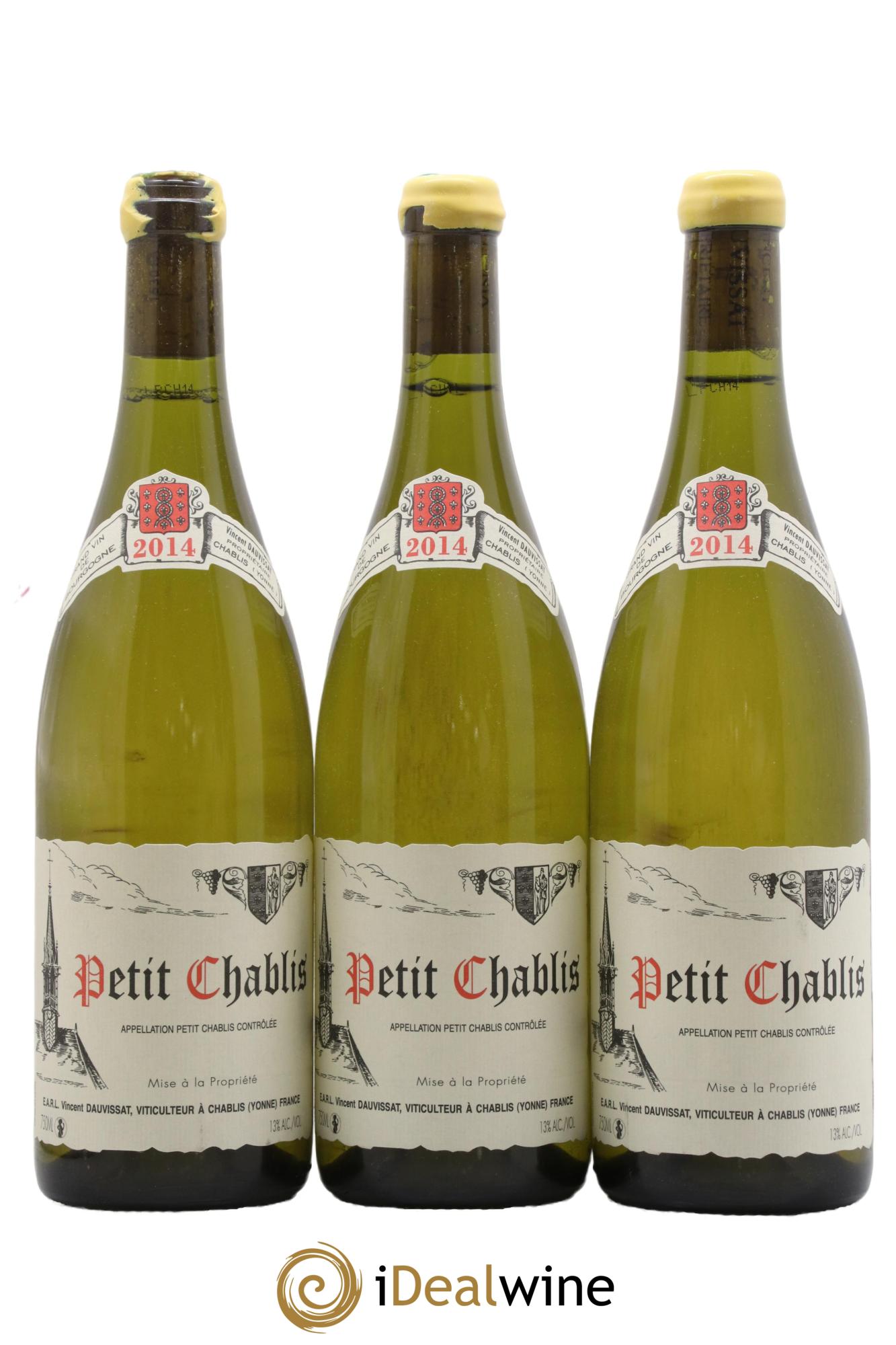 Petit Chablis Vincent Dauvissat (Domaine) 2014 - Lot de 3 bouteilles - 0