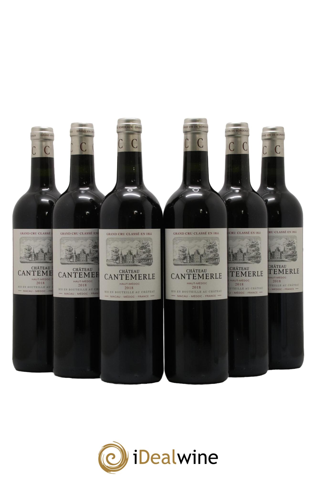 Château Cantemerle 5ème Grand Cru Classé 2018 - Lot of 6 bottles - 0