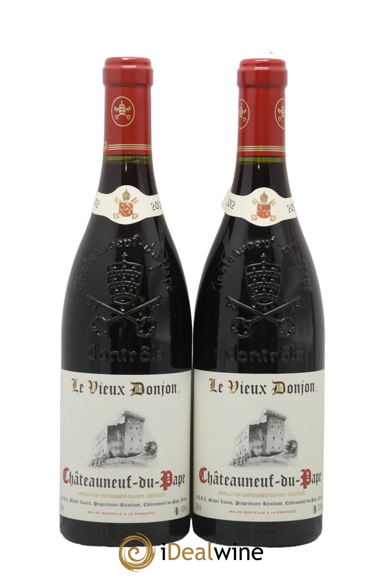 Châteauneuf-du-Pape Le Vieux Donjon Michel Lucien 2012 - Posten von 2 Flaschen - 0