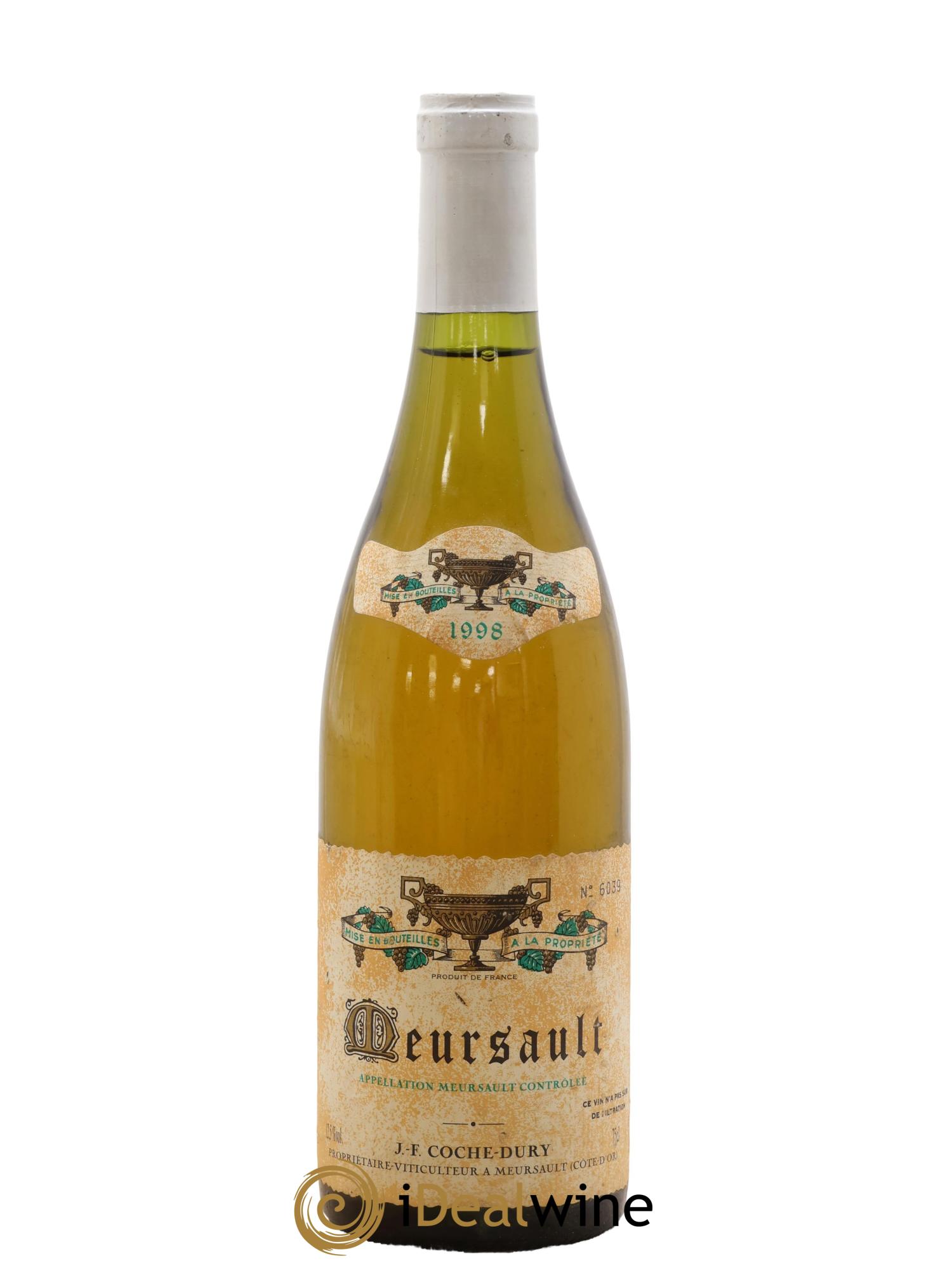 Meursault Coche Dury (Domaine) 1998 - Lot de 1 bouteille - 0