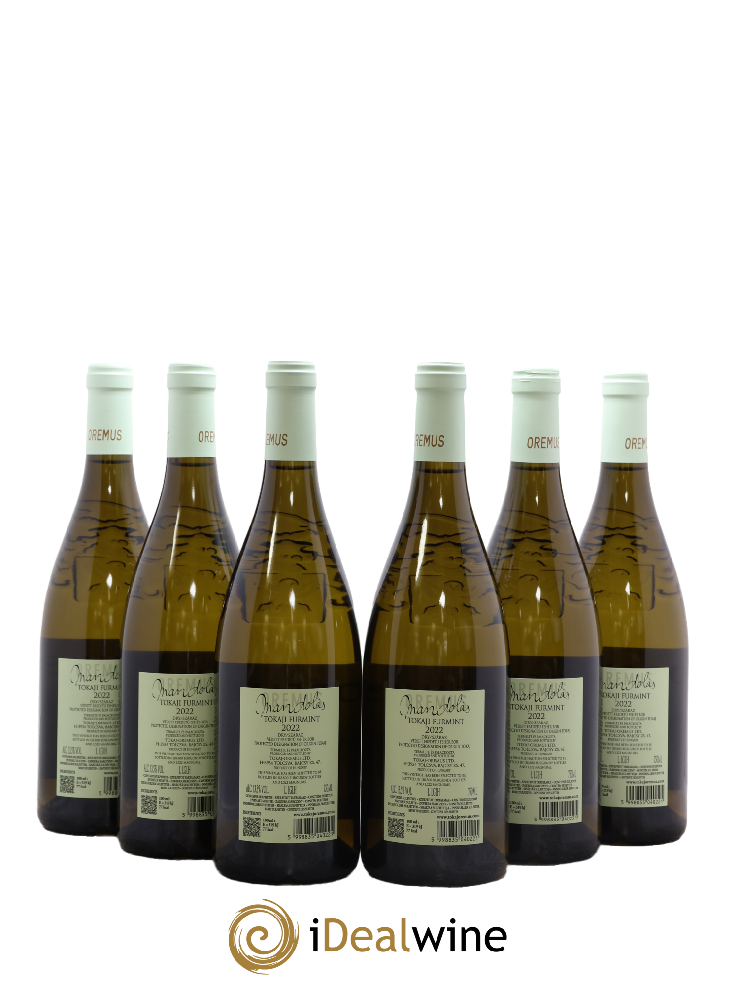 Hongrie Tokaji Furmint Dry Mandolas Oremus 2022 - Lot of 6 bottles - 1