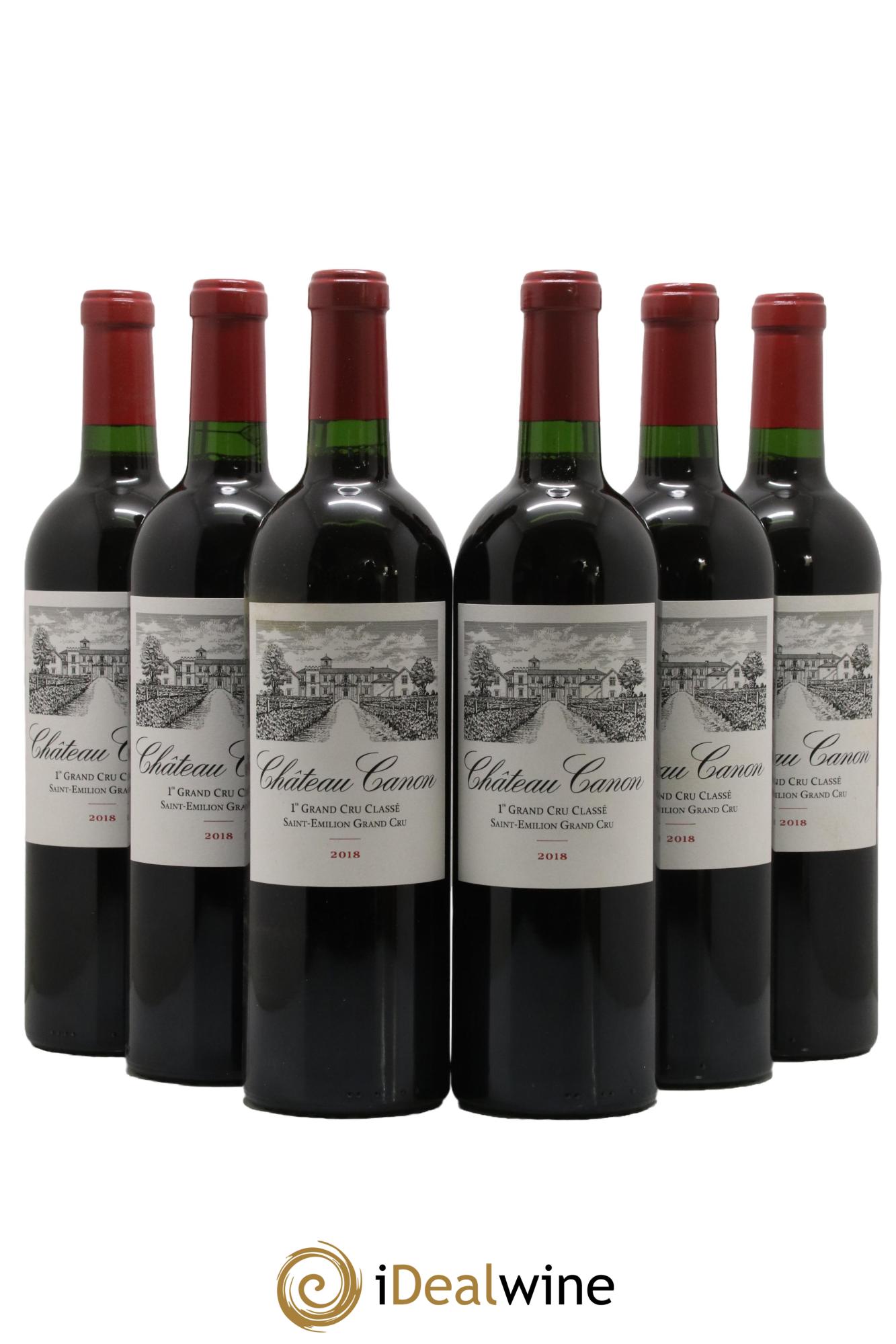 Château Canon 1er Grand Cru Classé B 2018 - Lot de 6 bouteilles - 0