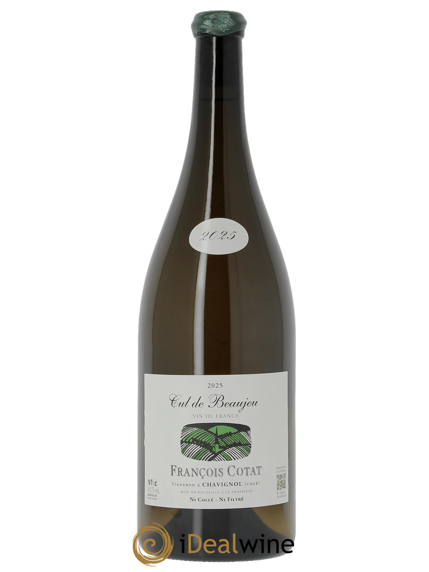 Vin de France (anciennement Sancerre) Les Culs de Beaujeu François Cotat 2025 - Lote de 1 Magnum - 0