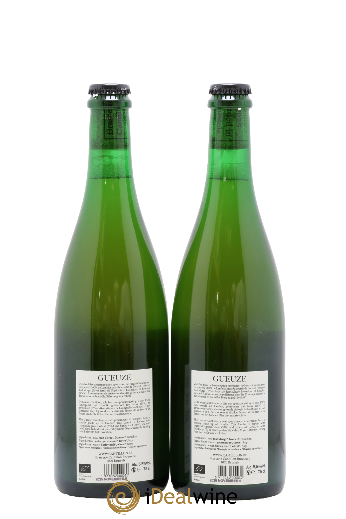 Bière Gueuze Cantillon 2025 - Lot of 2 bottles - 1