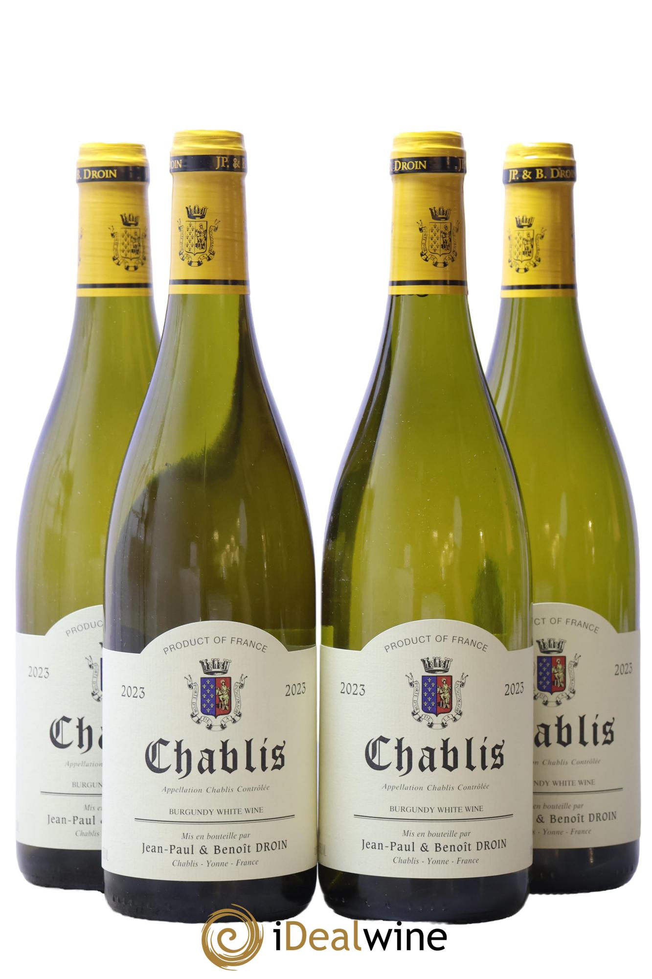 Chablis Jean-Paul & Benoît Droin (Domaine) 2023 - Lot de 4 bouteilles - 0