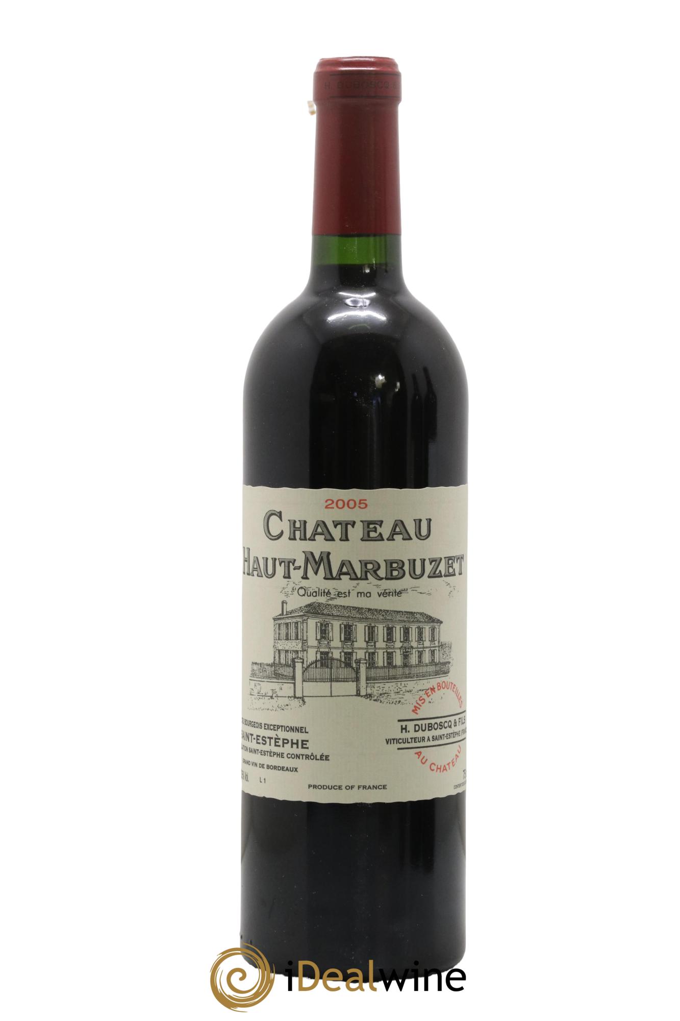 Château Haut Marbuzet 2005 - Lot de 1 bouteille - 0