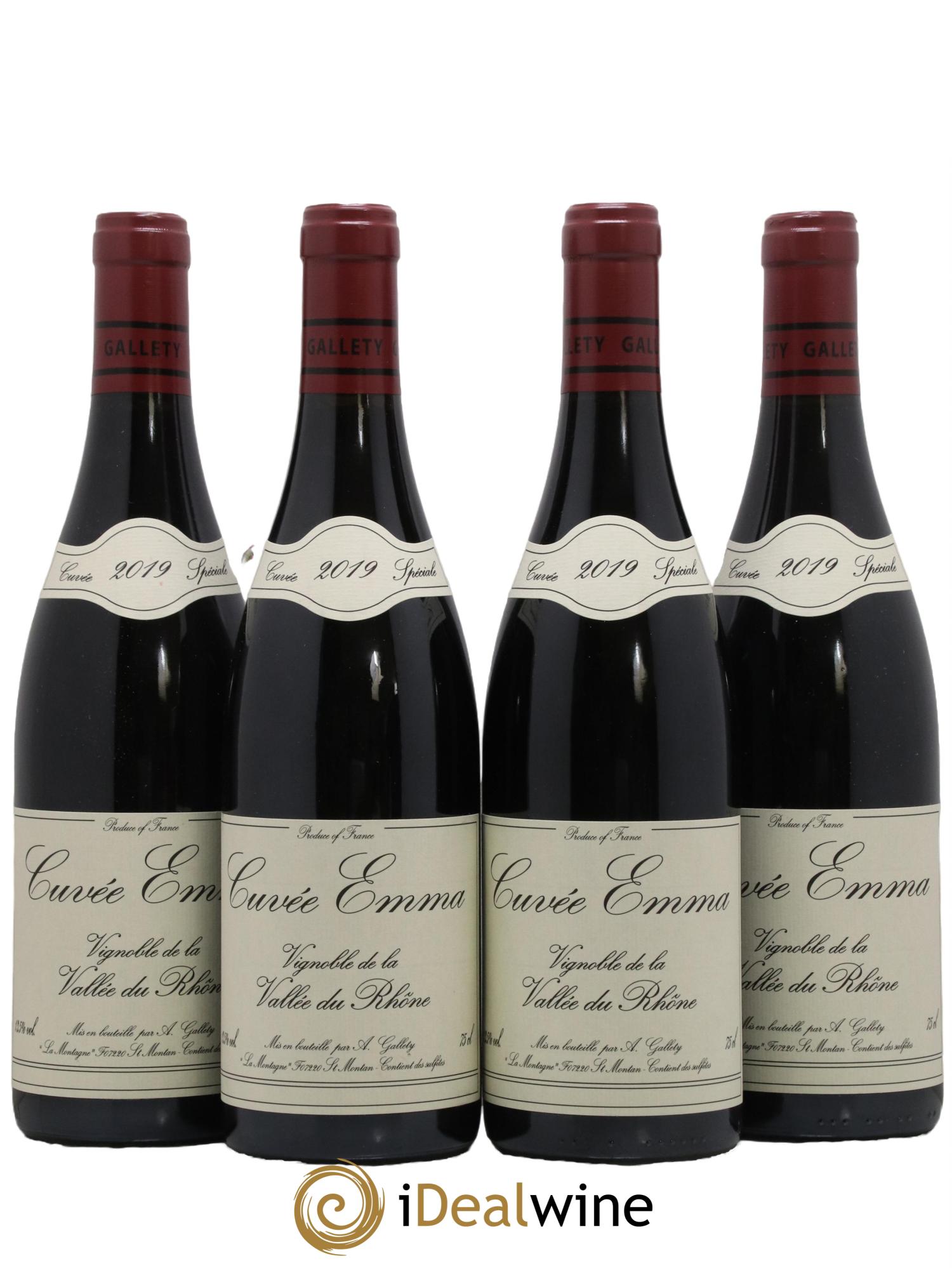 Côtes du Vivarais Cuvée Emma Gallety (Domaine) 2019 - Lot de 4 bouteilles - 0