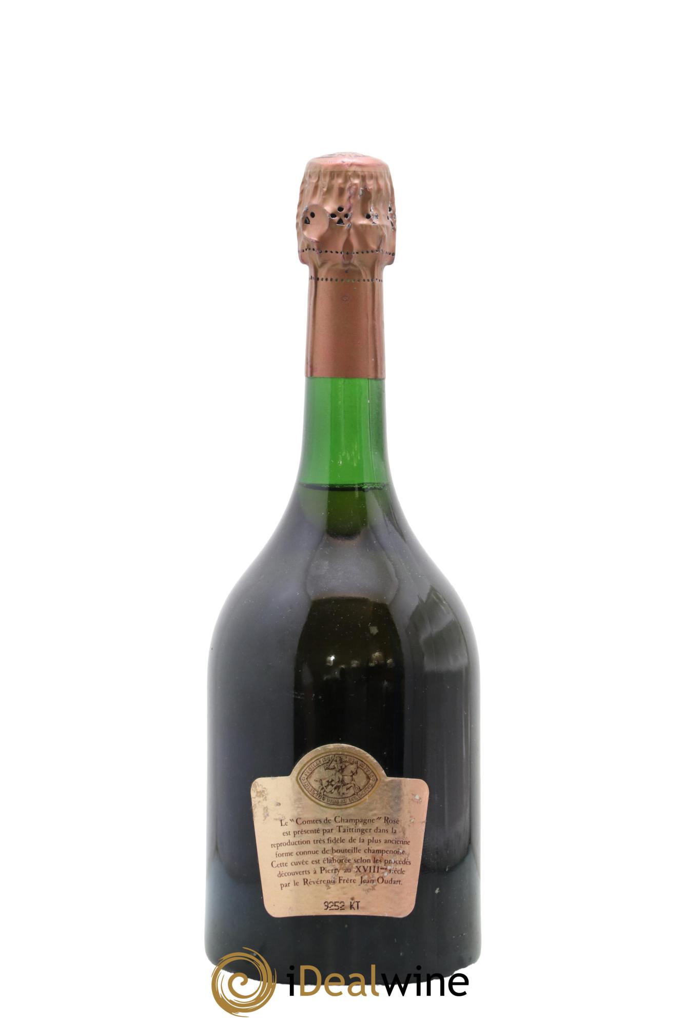 Comtes de Champagne Rosé Grand Cru Brut Taittinger 1982 - Lot de 1 bouteille - 1
