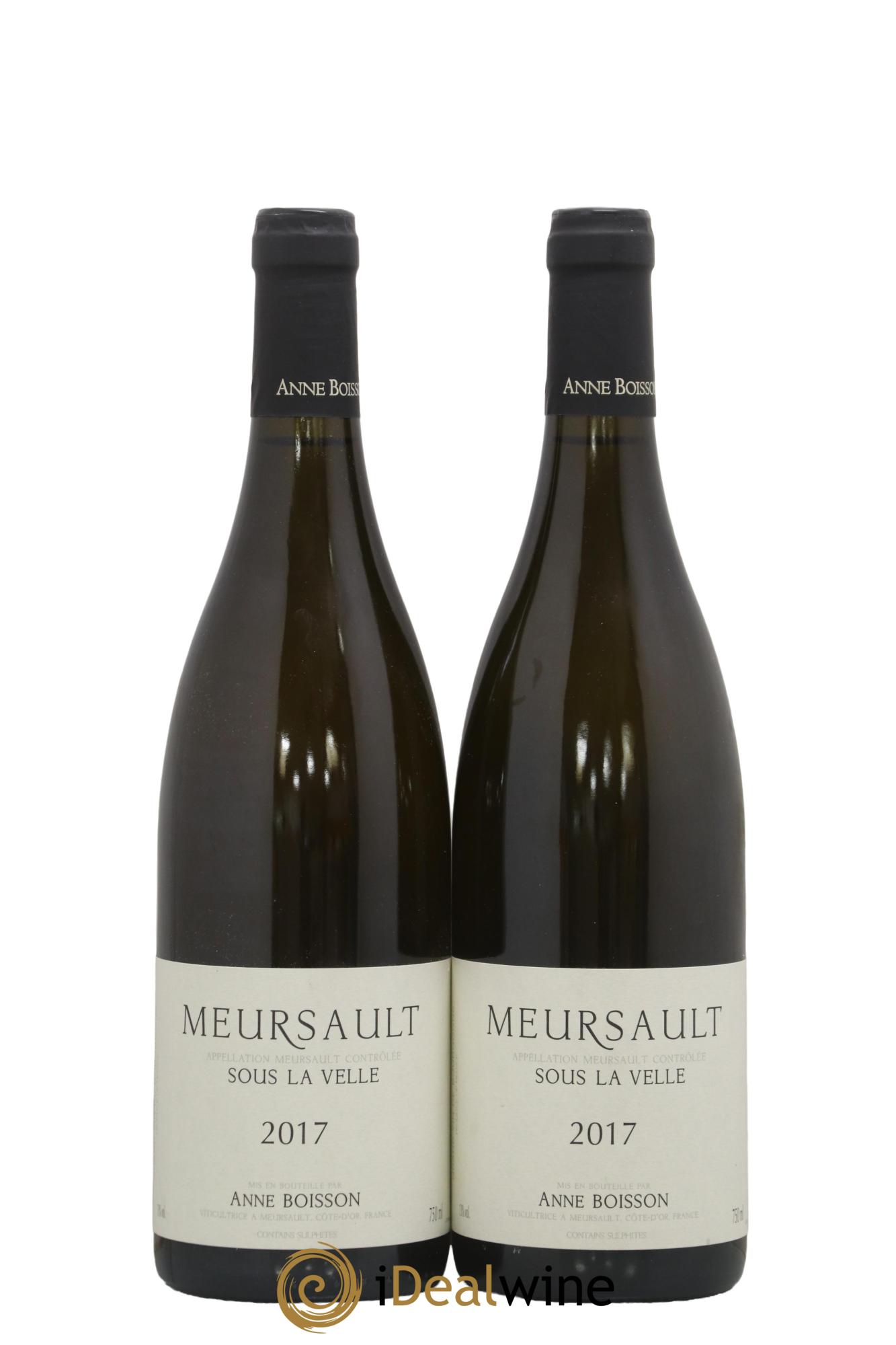 Meursault Sous la Velle Anne Boisson 2017 - Lot de 2 bouteilles - 0