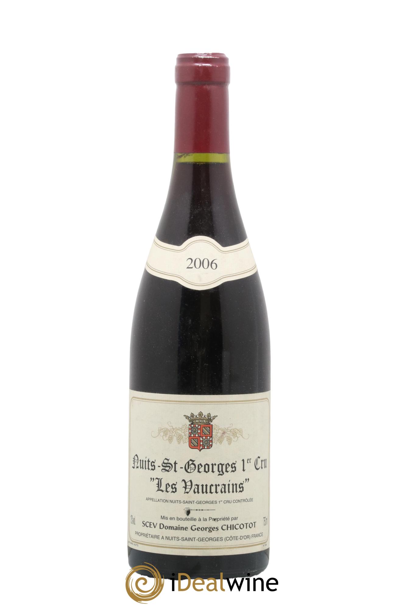 Nuits-Saint-Georges 1er Cru Les Vaucrains Chicotot 2006 - Lot de 1 bouteille - 0