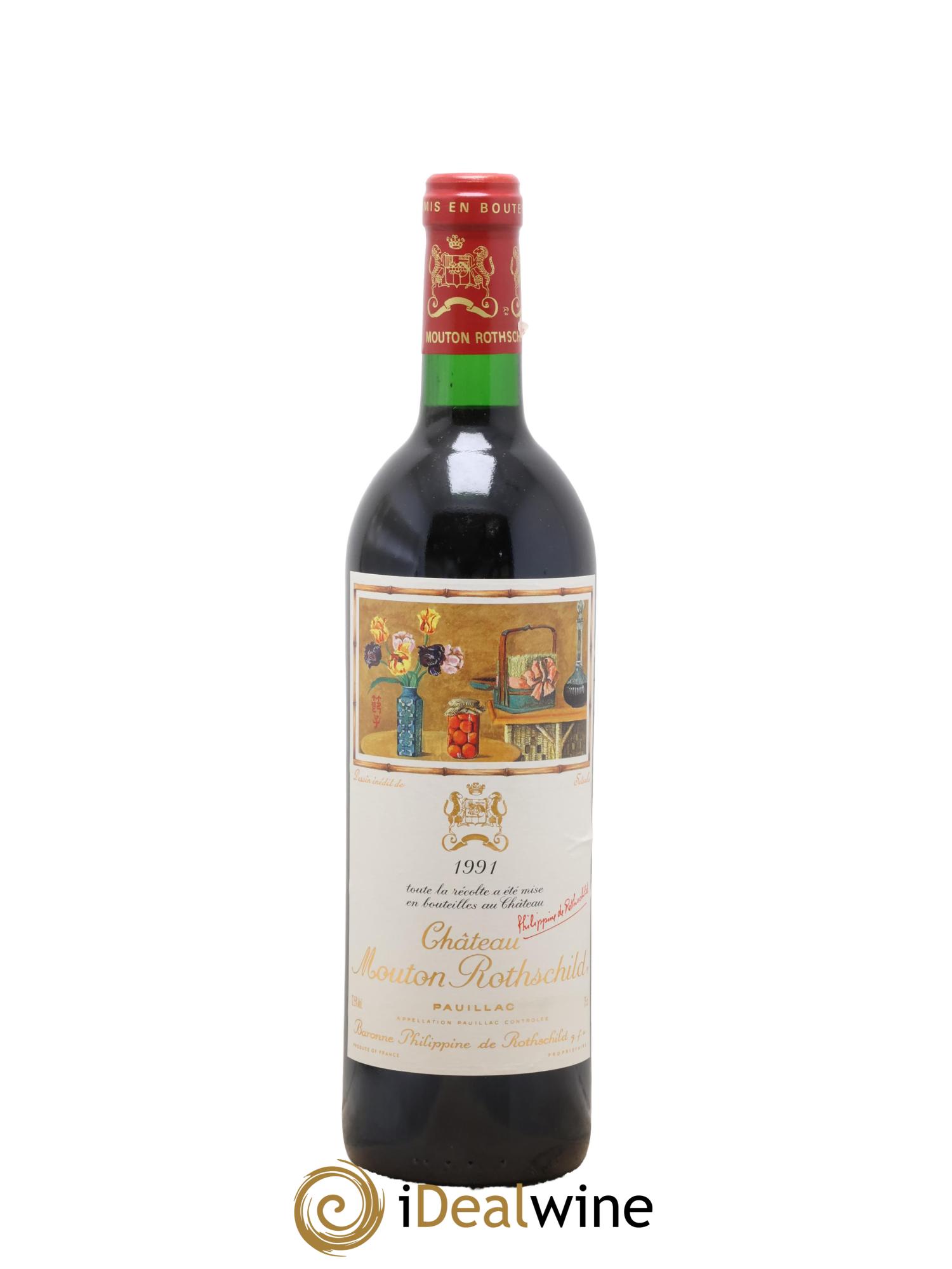 Château Mouton Rothschild 1er Grand Cru Classé 1991 - Lot of 1 bottle - 0