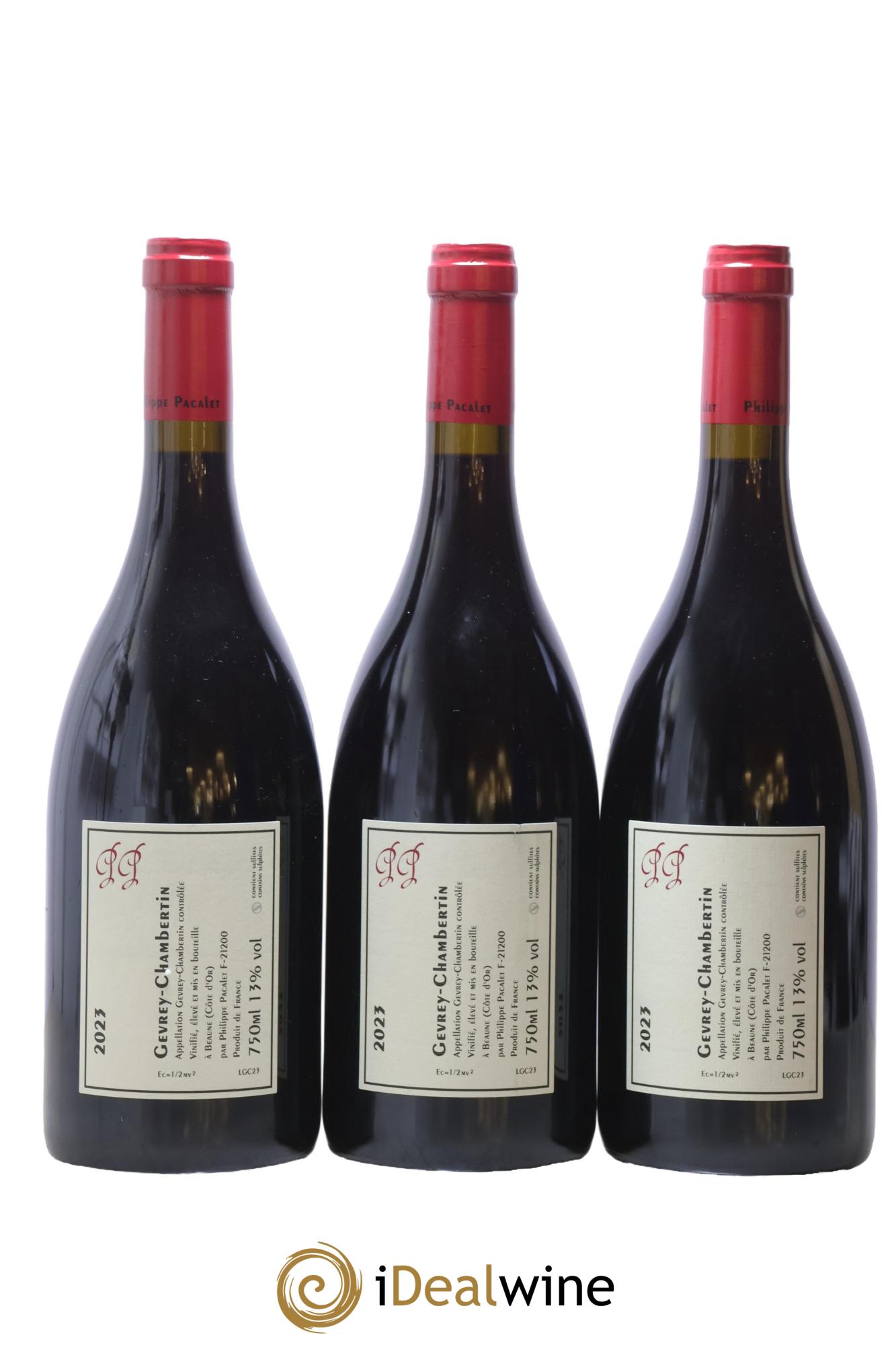Gevrey-Chambertin Philippe Pacalet 2023 - Lotto di 3 bottiglie - 1