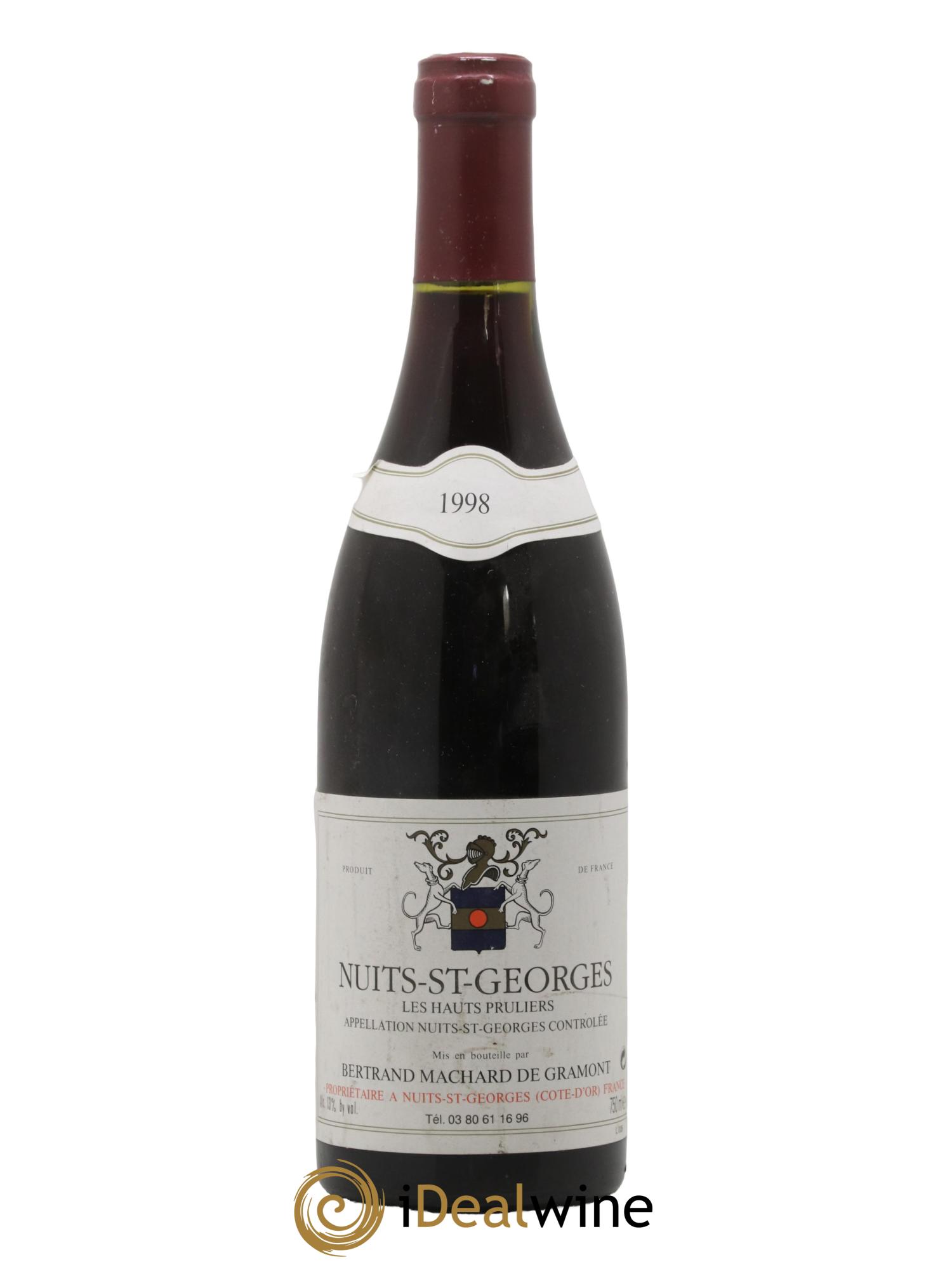 Nuits-Saint-Georges Les Hauts-Pruliers Machard de Gramont 1998 - Lot de 1 bouteille - 0