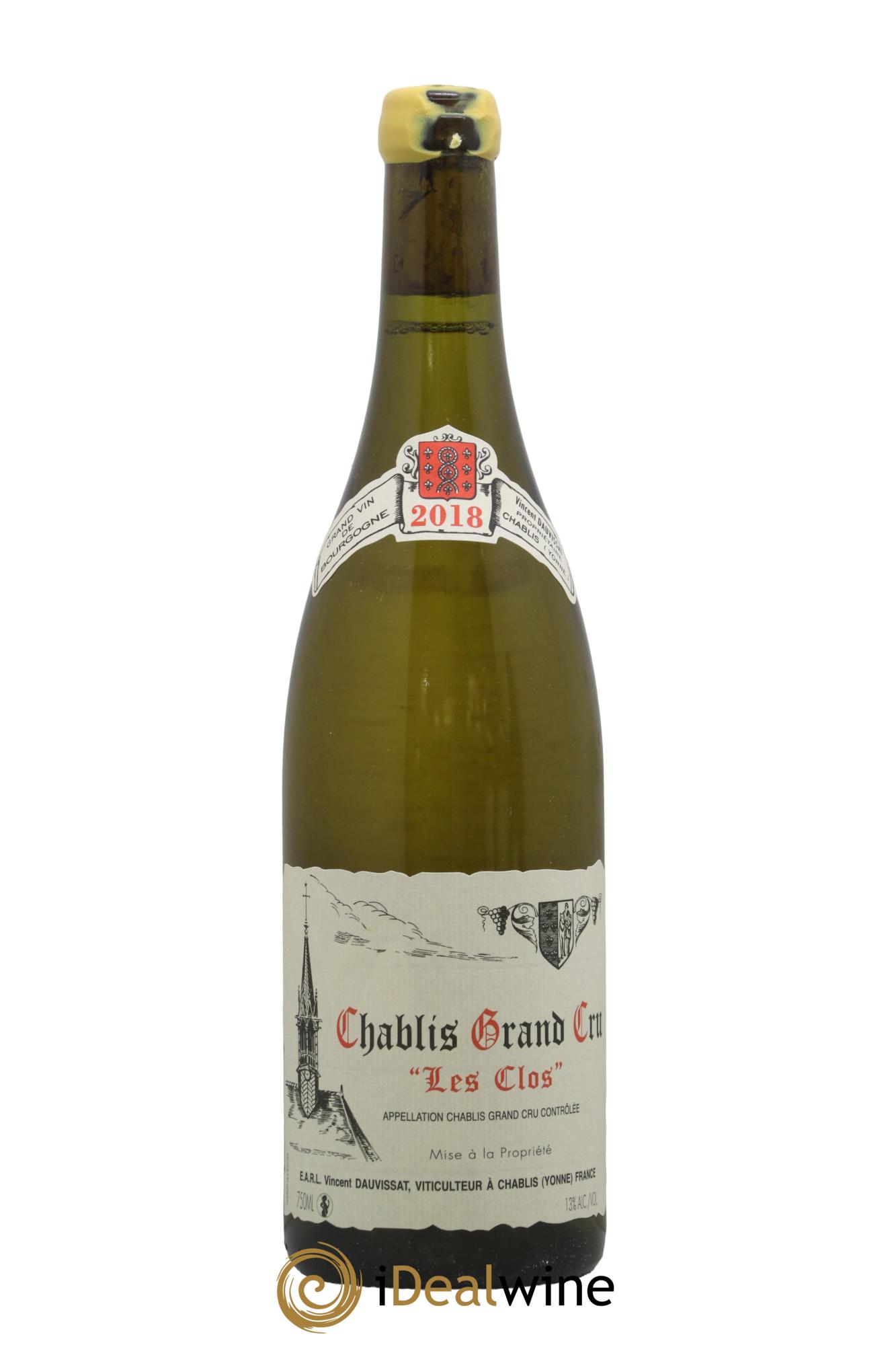 Chablis Grand Cru Les Clos Vincent Dauvissat (Domaine) 2018 - Lotto di 1 bottiglia - 0