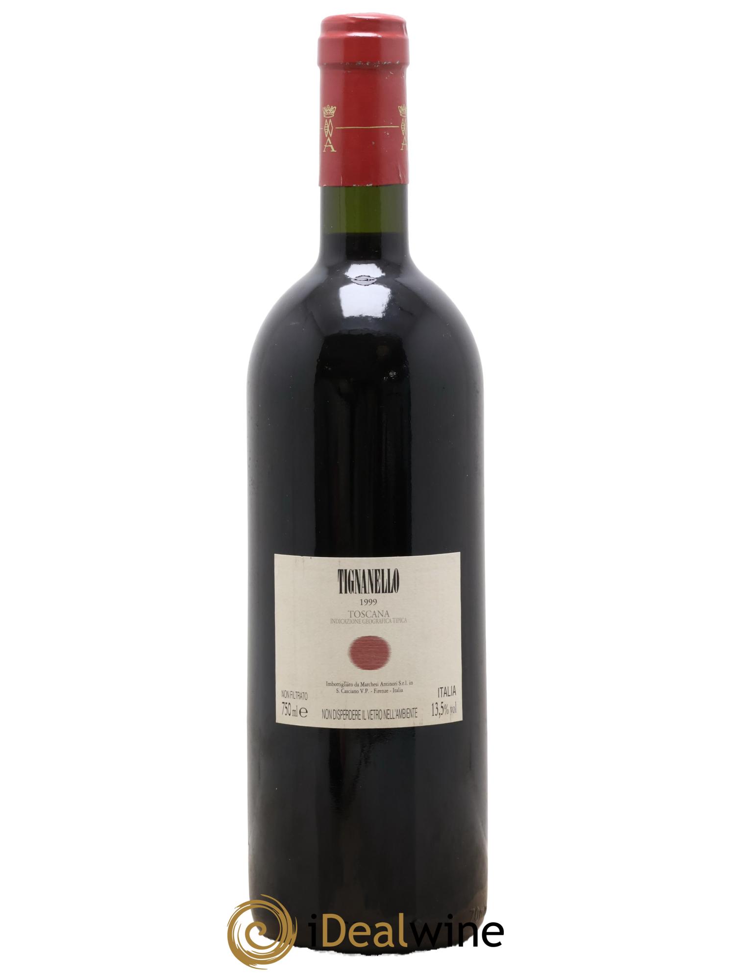 Toscana IGT Tignanello Tenuta Tignanello - Marchesi Antinori 1999 - Lotto di 1 bottiglia - 1