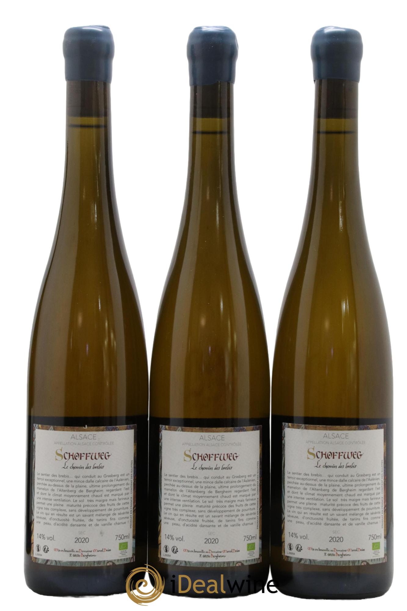 Alsace Schoffweg Marcel Deiss (Domaine) 2020 - Lot de 3 bouteilles - 1