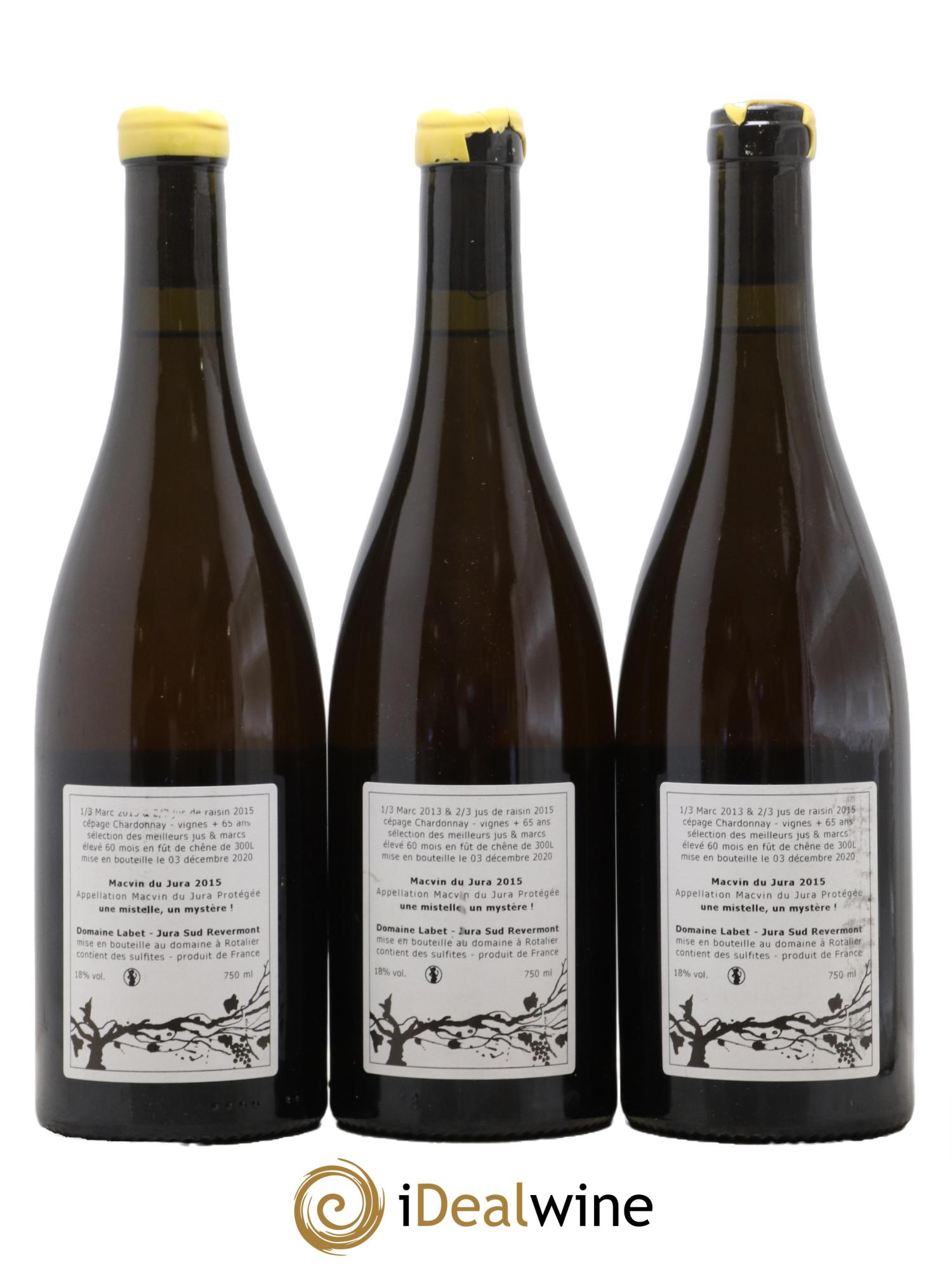 Macvin du Jura Romain - Julien - Charline Labet 2015 - Lot de 3 bouteilles - 1