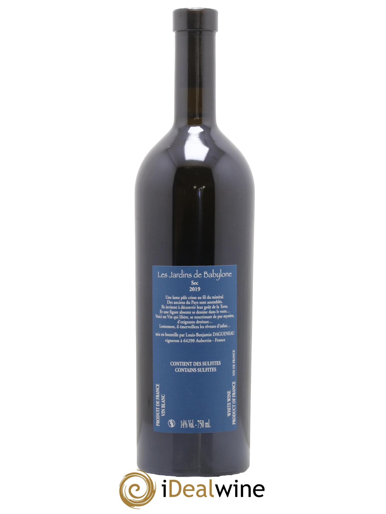 Vin de France(anciennement Jurançon) Les Jardins de Babylone Sec Didier Dagueneau 2019 - Lot de 1 bouteille - 1