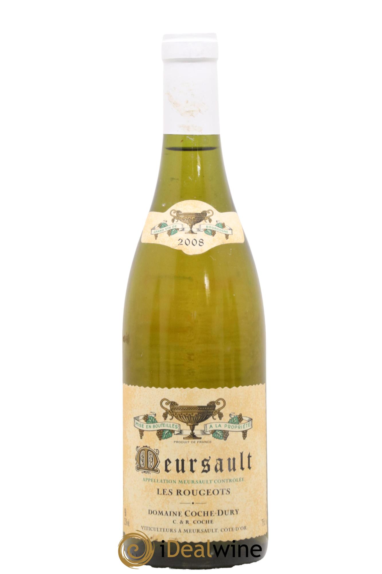 Meursault Les Rougeots Coche Dury (Domaine) 2008 - Lot de 1 bouteille - 0