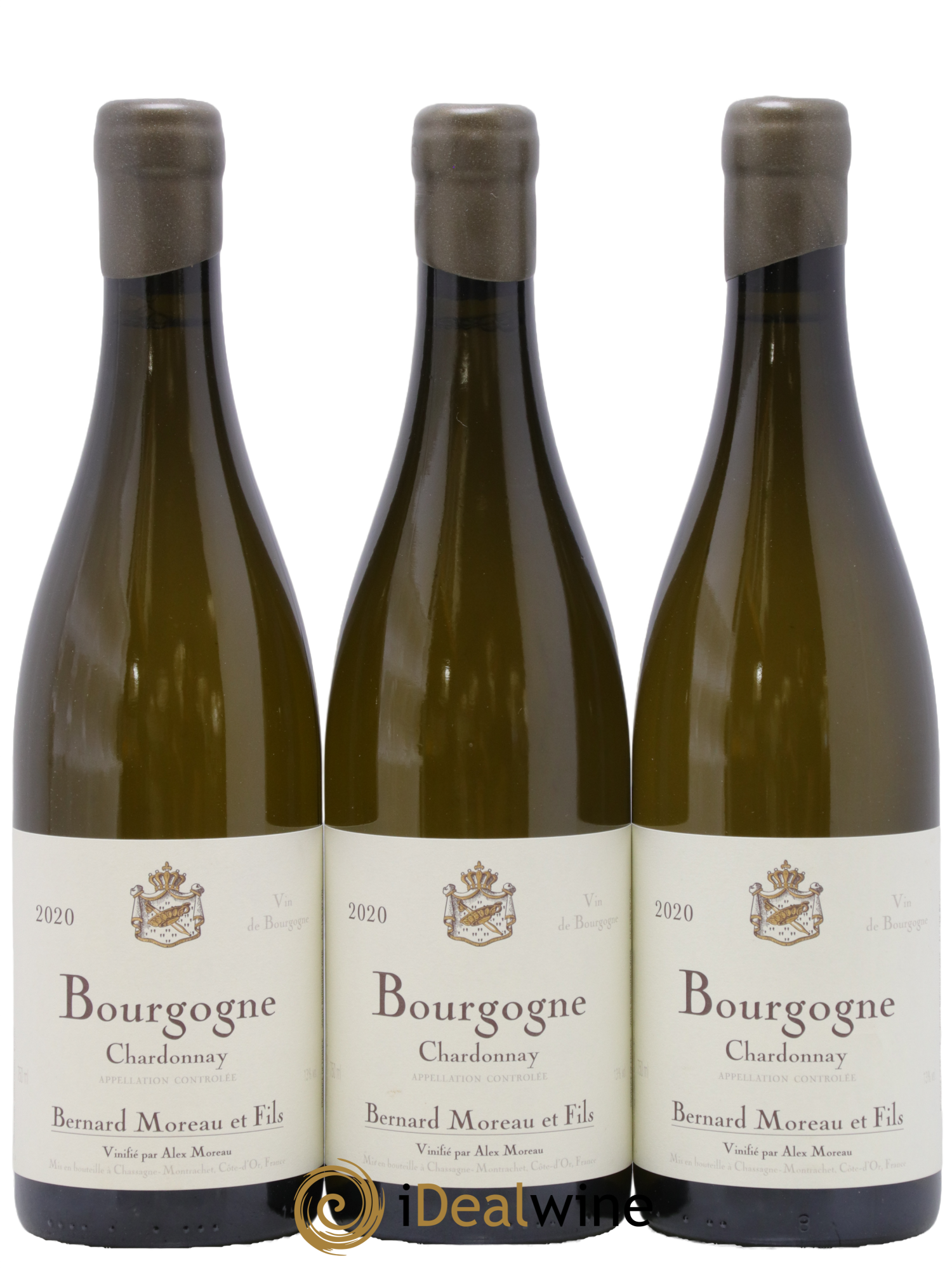 Bourgogne Bernard Moreau & Fils 2020 - Lotto di 3 bottiglie - 0