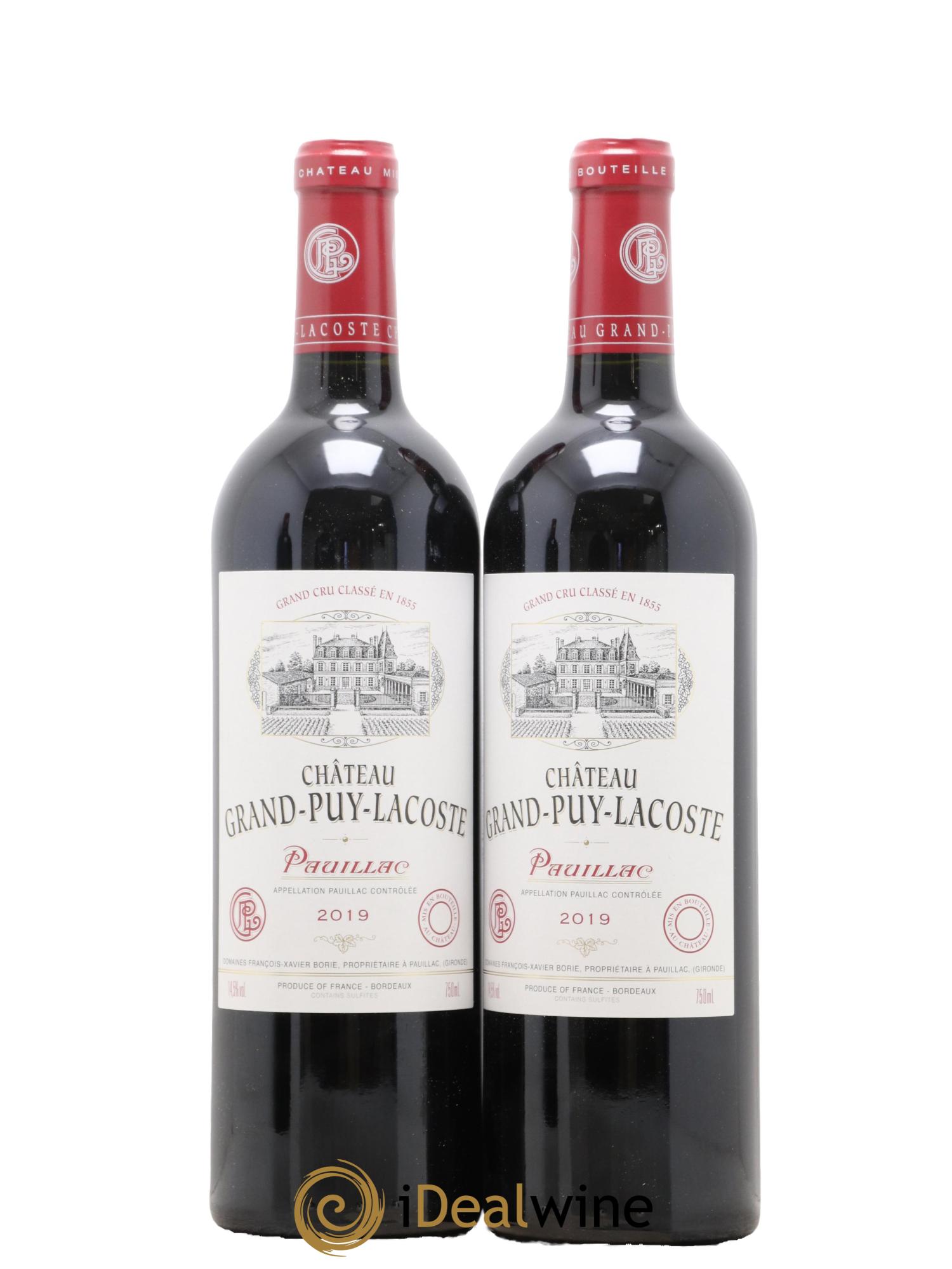 Château Grand Puy Lacoste 5ème Grand Cru Classé 2019 - Lot de 2 bouteilles - 0