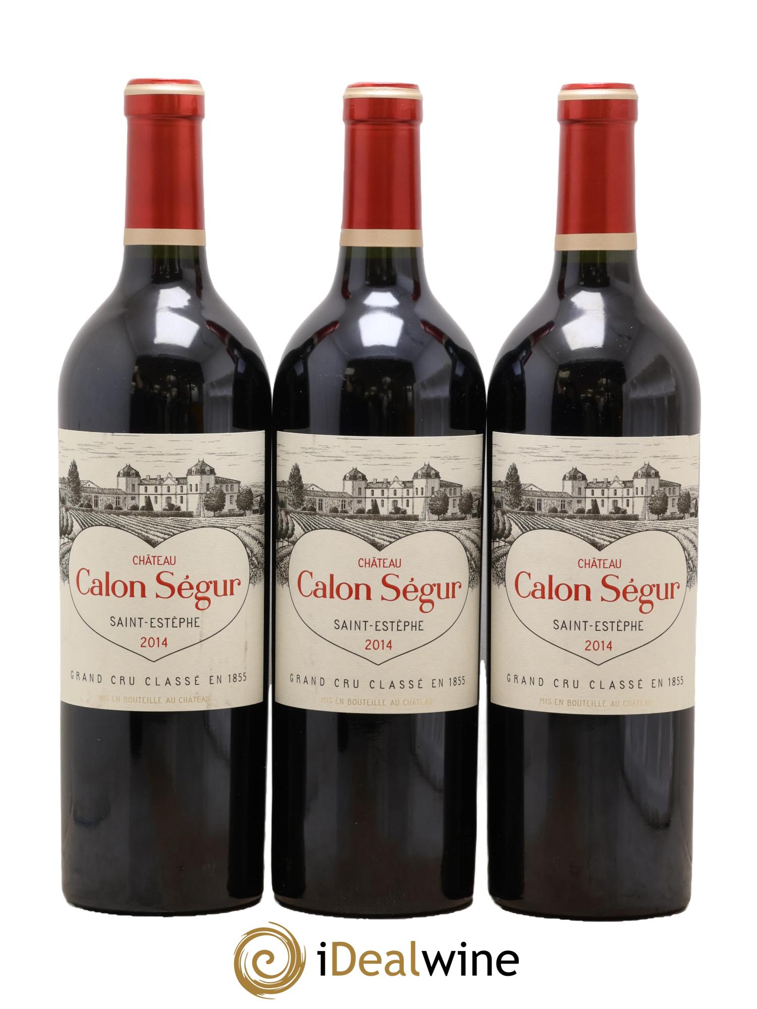 Château Calon Ségur 3ème Grand Cru Classé 2014 - Lot of 3 bottles - 0