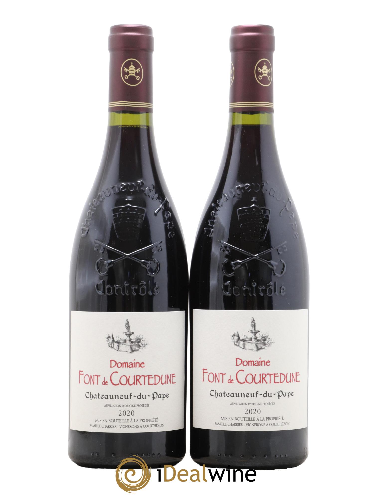Châteauneuf-du-Pape Domaine Font de Courtedune 2020 - Lotto di 2 bottiglie - 0
