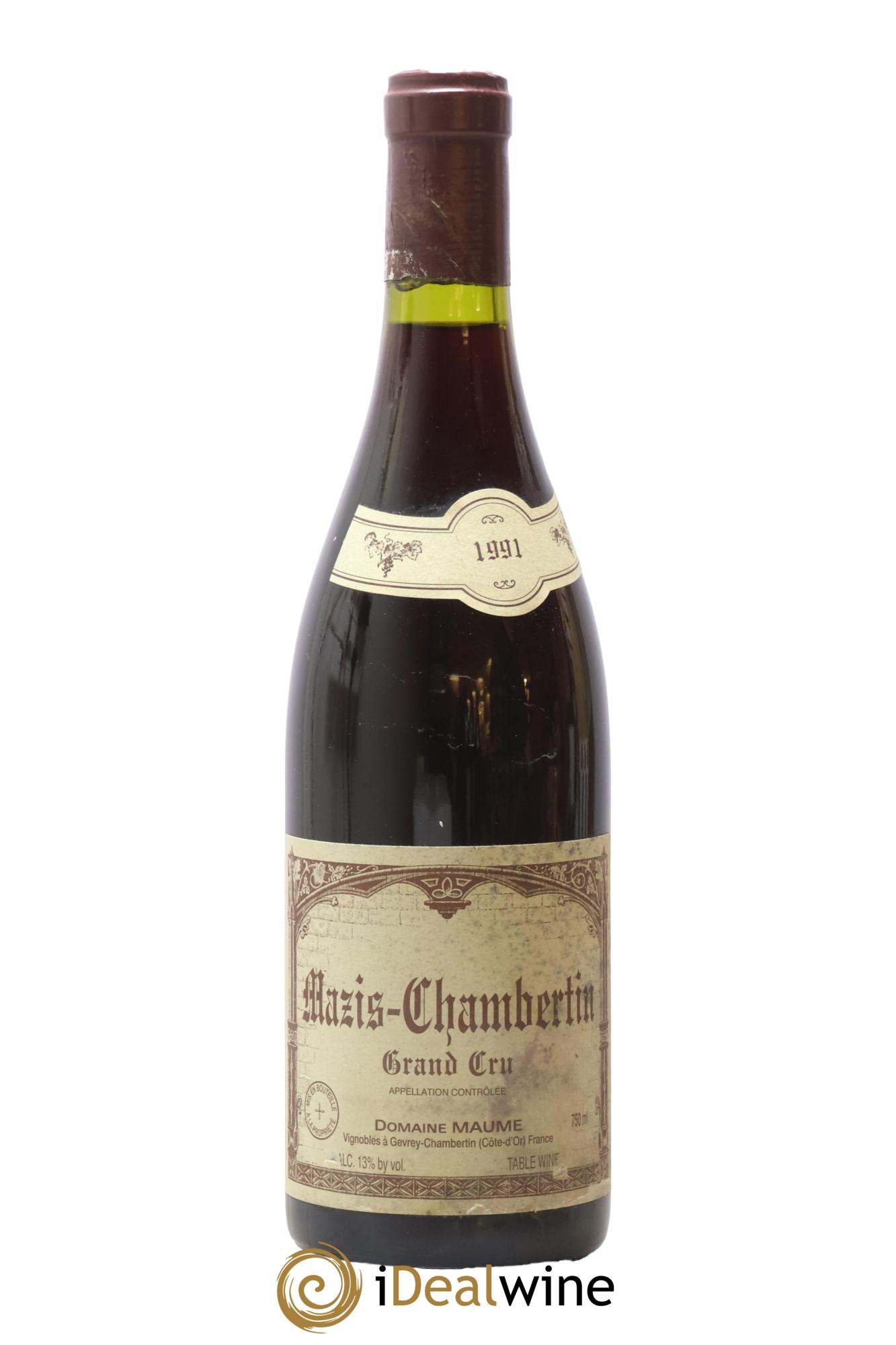 Mazis-Chambertin Grand Cru Maume (Domaine) 1991 - Lot of 1 bottle - 0