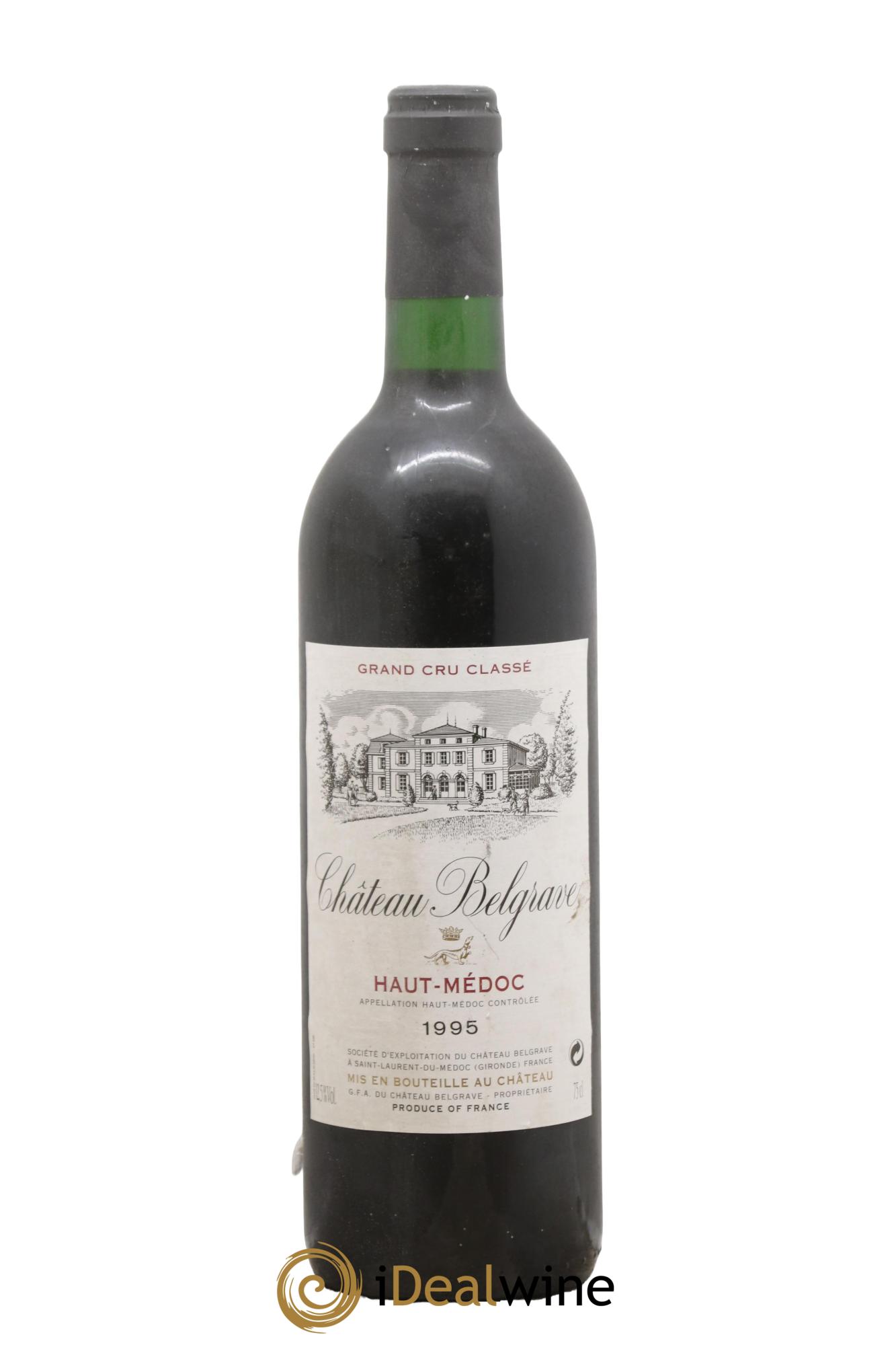 Château Belgrave 5ème Grand Cru Classé 1995 - Lot de 1 bouteille - 0