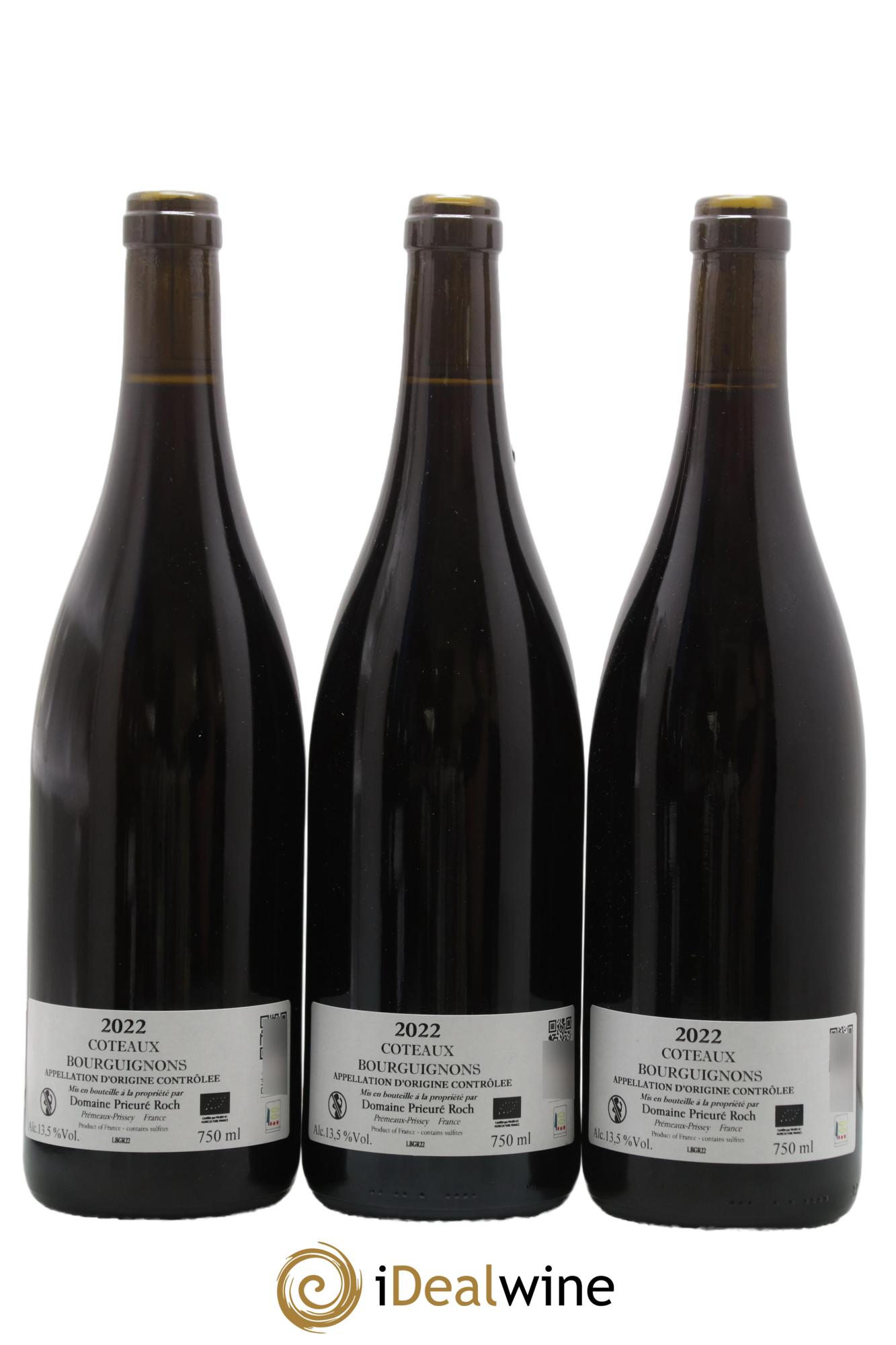 Côteaux Bourguignons Prieuré Roch 2022 - Lot of 3 bottles - 1