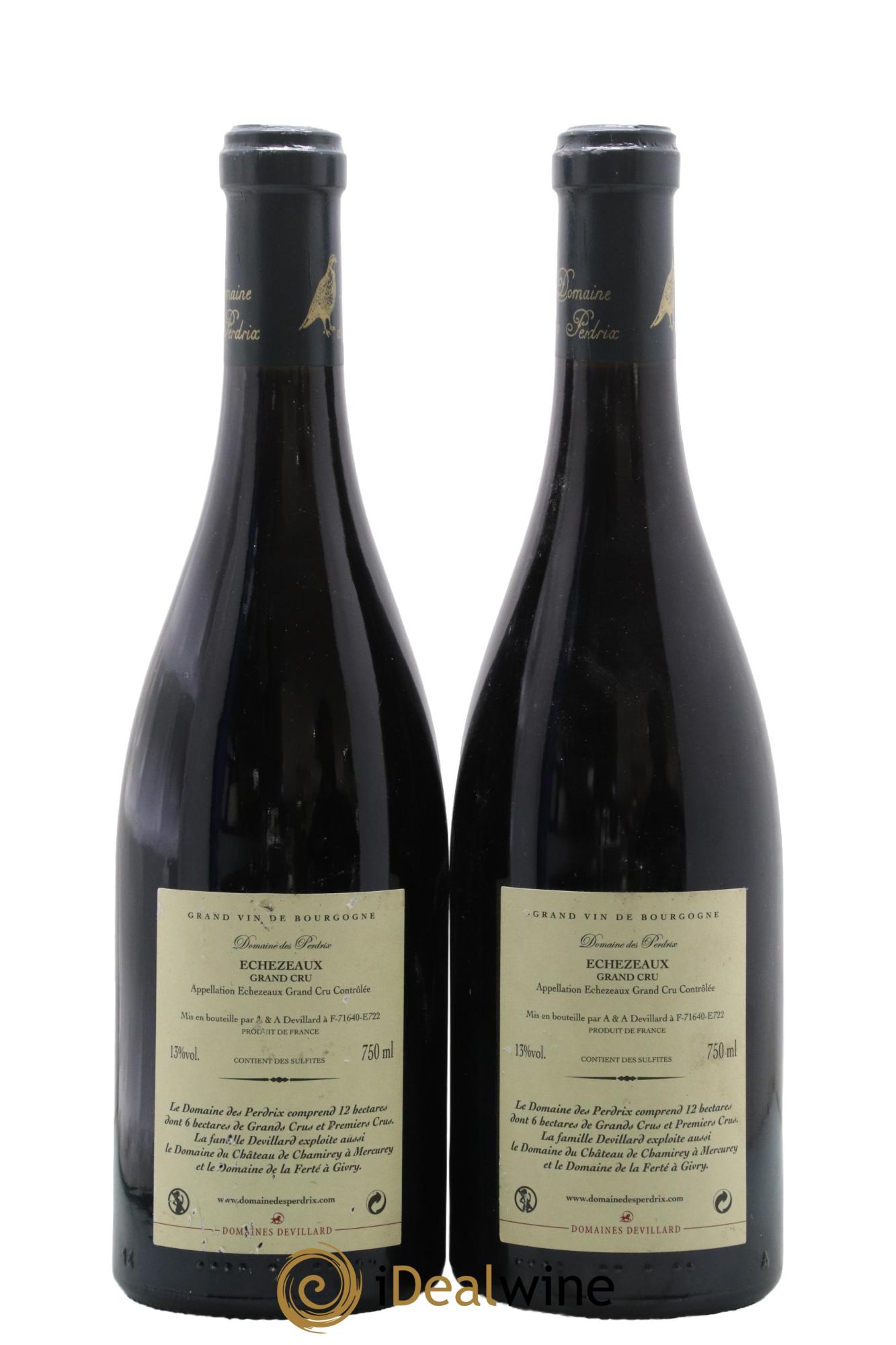 Echezeaux Grand Cru Perdrix (Domaine des) 2010 - Lot de 2 bouteilles - 1