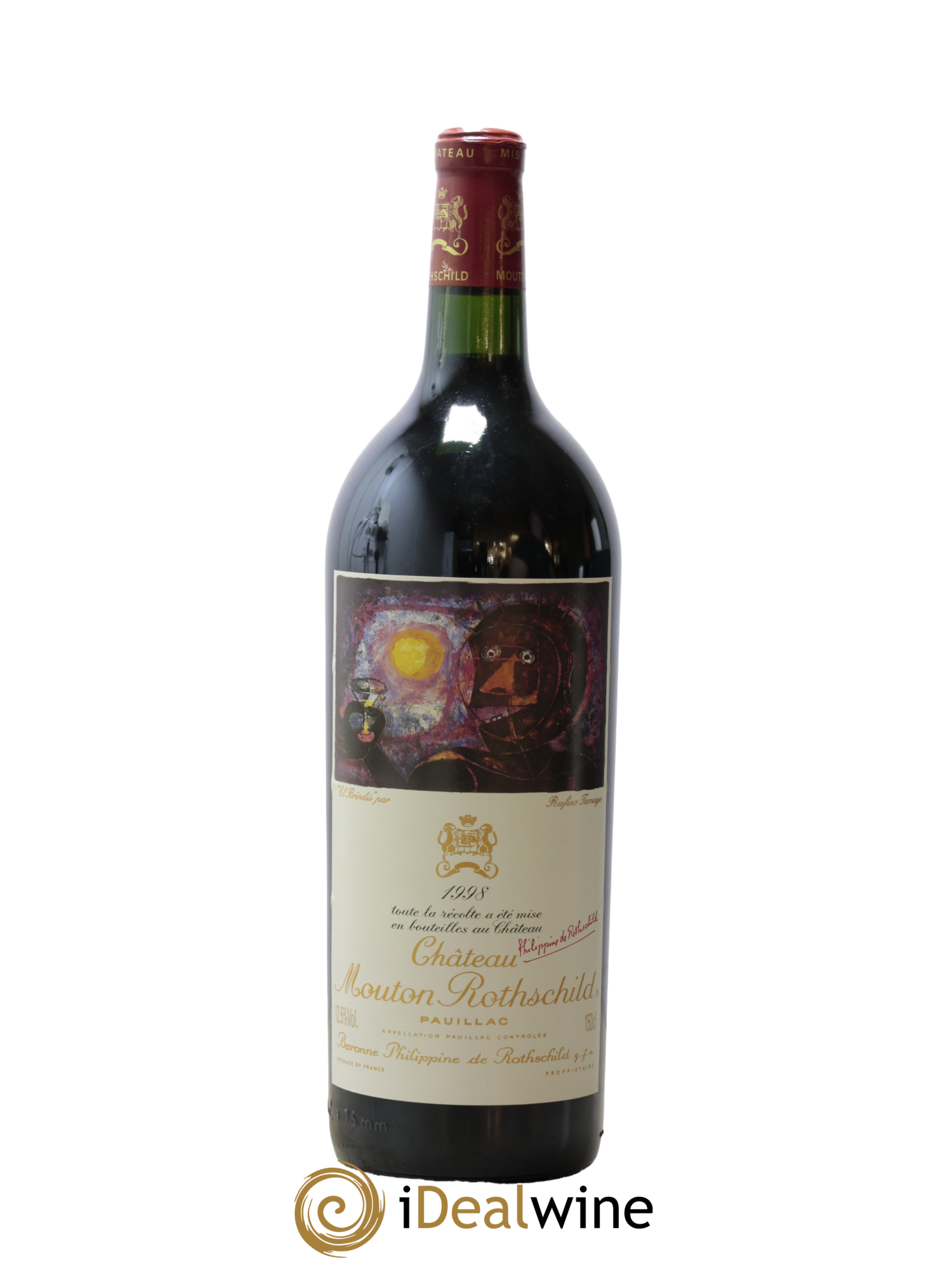 Château Mouton Rothschild 1er Grand Cru Classé 1998 - Lot de 1 magnum - 0