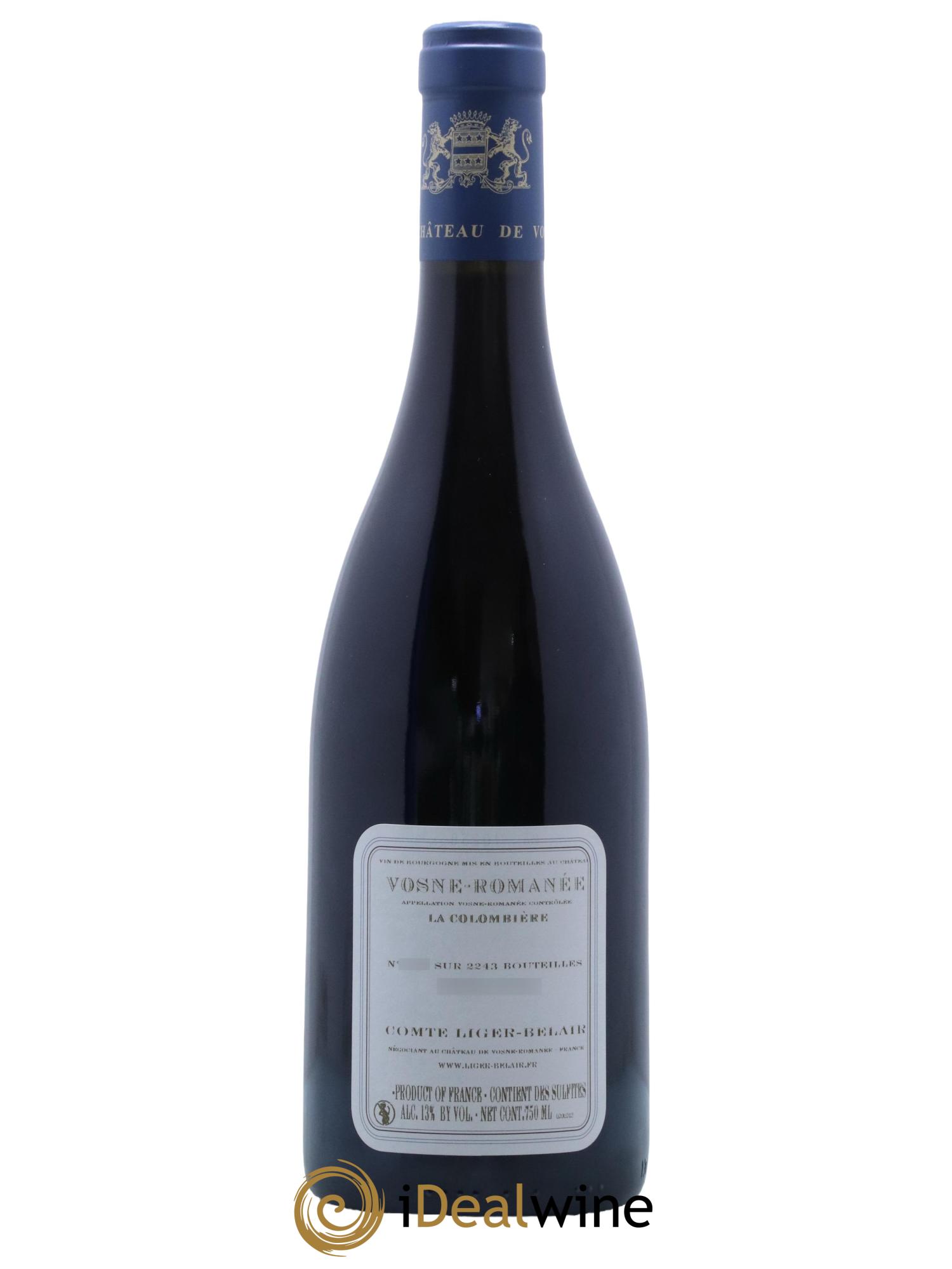 Vosne-Romanée La Colombière Comte Liger-Belair (Domaine du) 2012 - Lot de 1 bouteille - 1