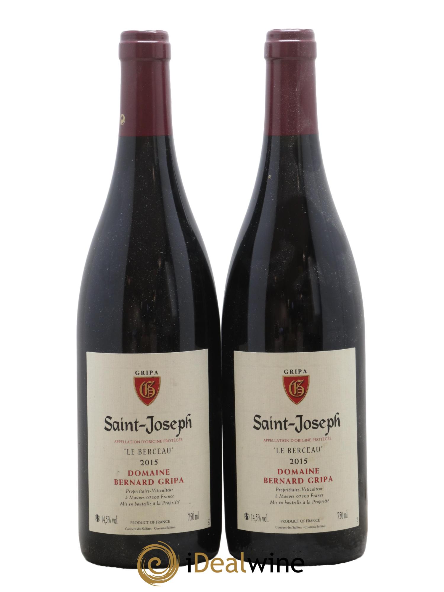 Saint-Joseph Le Berceau Bernard Gripa (Domaine) 2015 - Lot de 2 bouteilles - 0