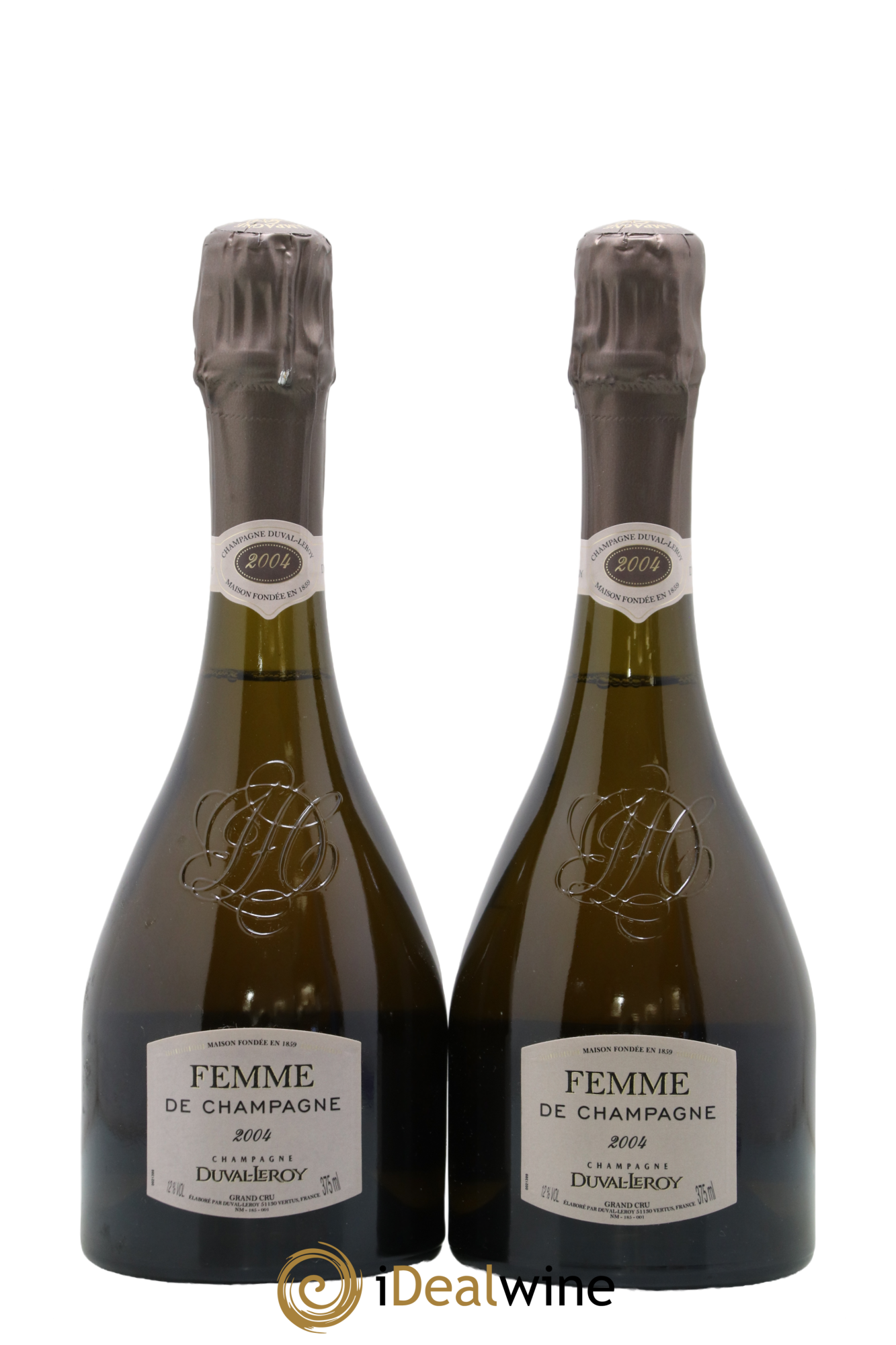 Femme de Champagne Duval-Leroy 2004 - Lot de 2 demi bouteilles - 0