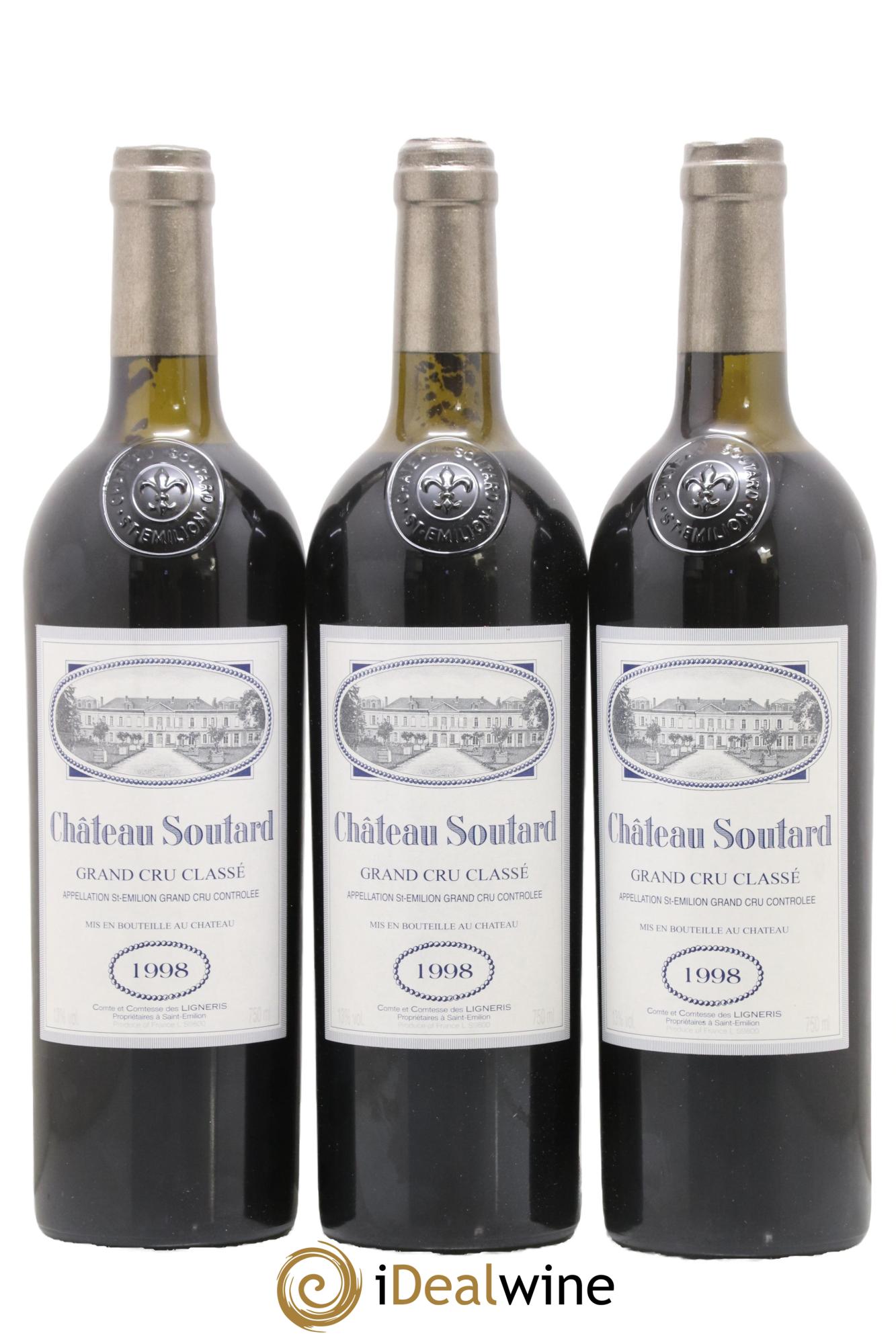 Château Soutard Grand Cru Classé 1998 - Lot de 12 bouteilles - 4