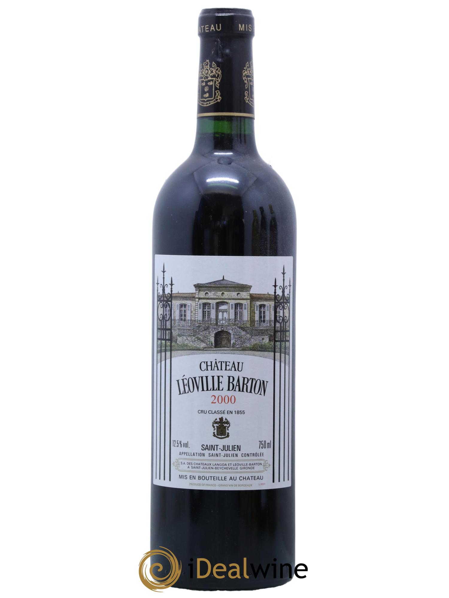 Château Léoville Barton 2ème Grand Cru Classé 2000 - Lot de 1 bouteille - 0