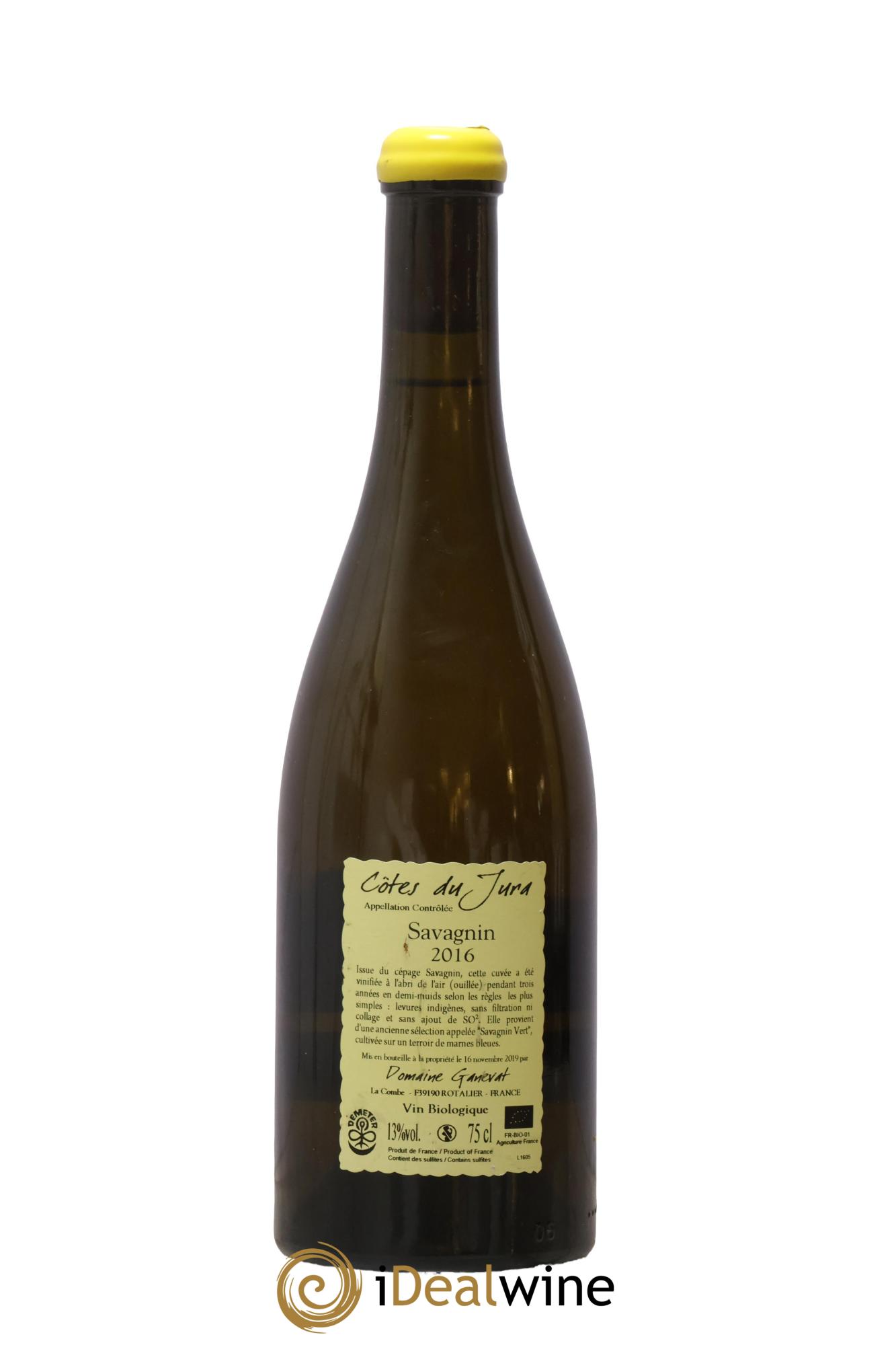 Côtes du Jura Les Chalasses Marnes Bleues Jean-François Ganevat (Domaine) 2016 - Lot de 1 bouteille - 1