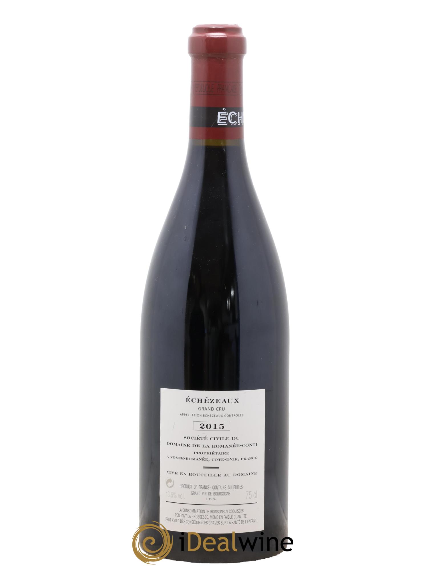 Echezeaux Grand Cru Domaine de la Romanée-Conti 2015 - Lot de 1 bouteille - 1