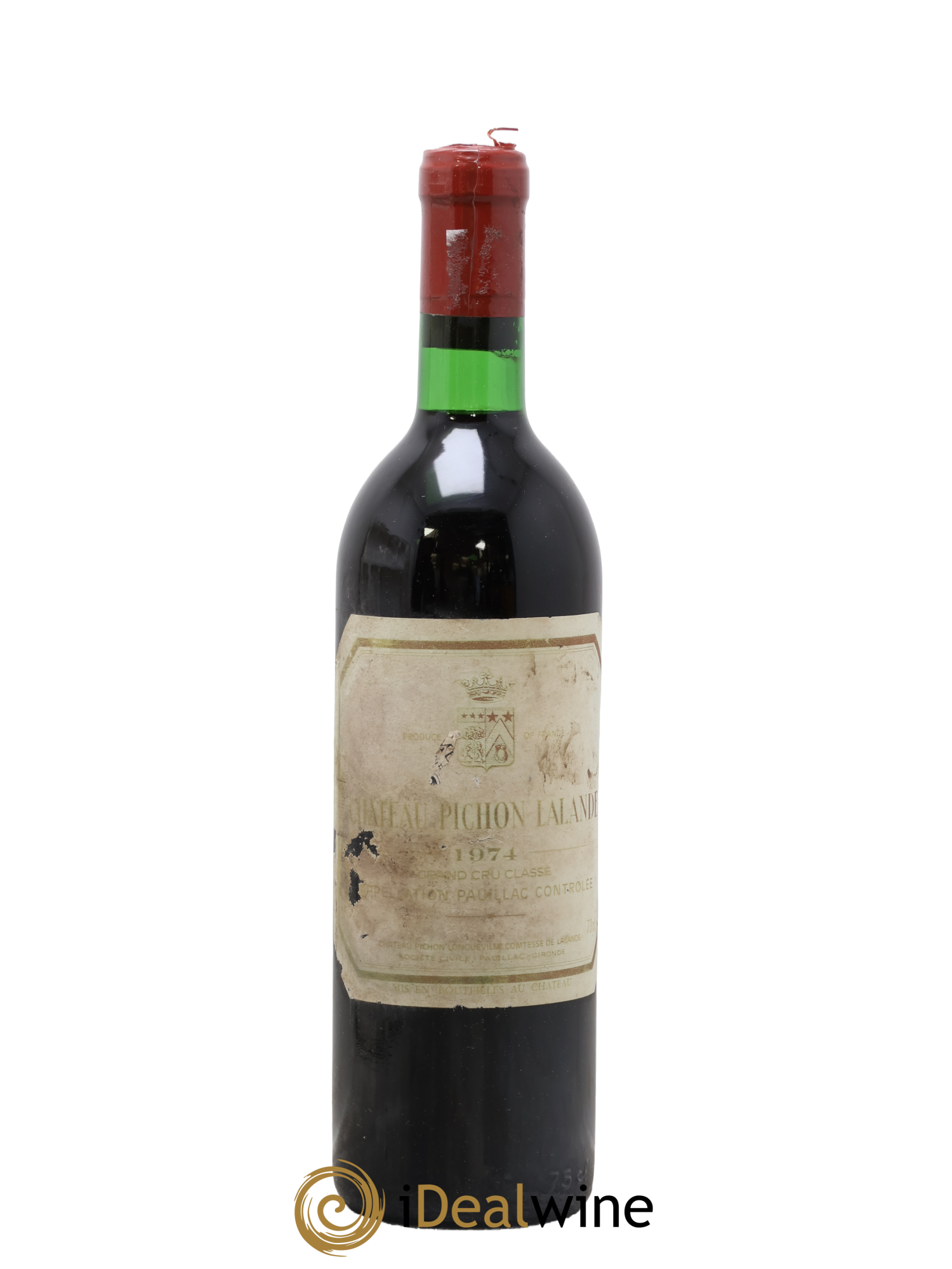Château Pichon Longueville Comtesse de Lalande 2ème Grand Cru Classé 1974 - Lot de 1 bouteille - 0