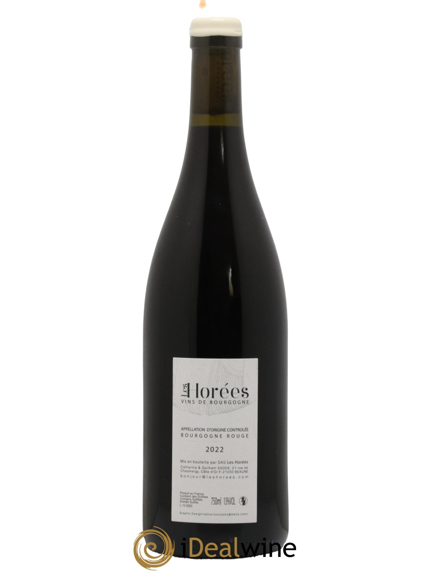 Bourgogne Des Six Ifs Les Horées Des Six Ifs Domaine Les Horees 2022 - Lot de 1 bouteille - 1