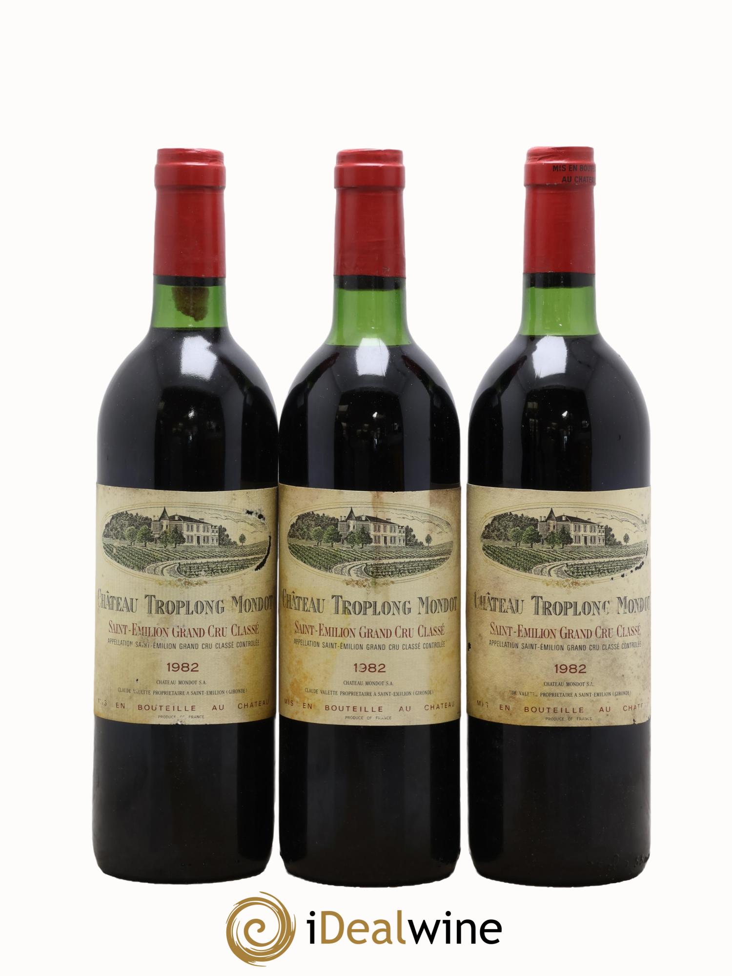 Château Troplong Mondot 1er Grand Cru Classé B 1982 - Lot of 12 bottles - 3