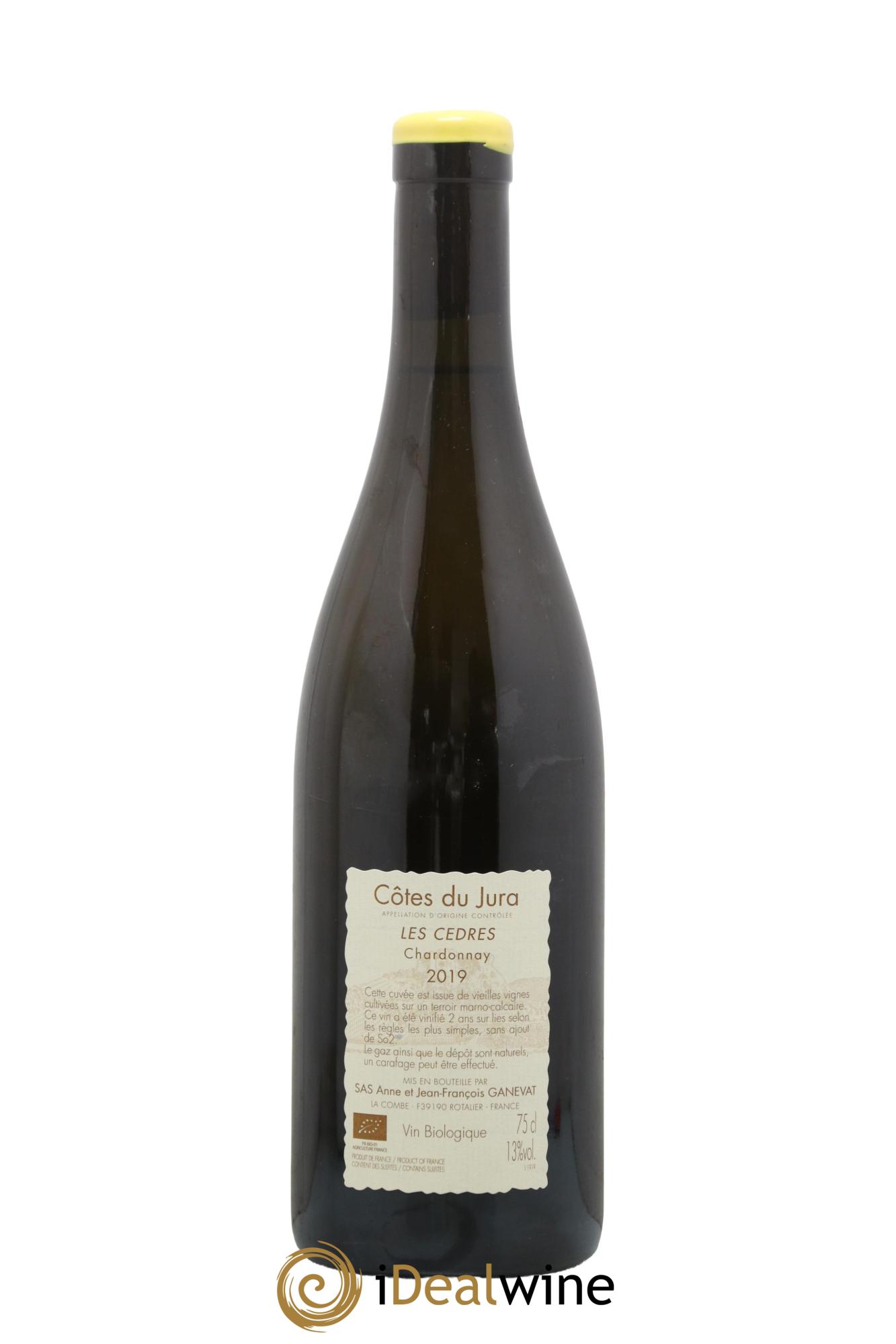 Vin de France (anciennement Côtes du Jura) Les Cèdres Anne et Jean François Ganevat 2019 - Lot of 1 bottle - 1