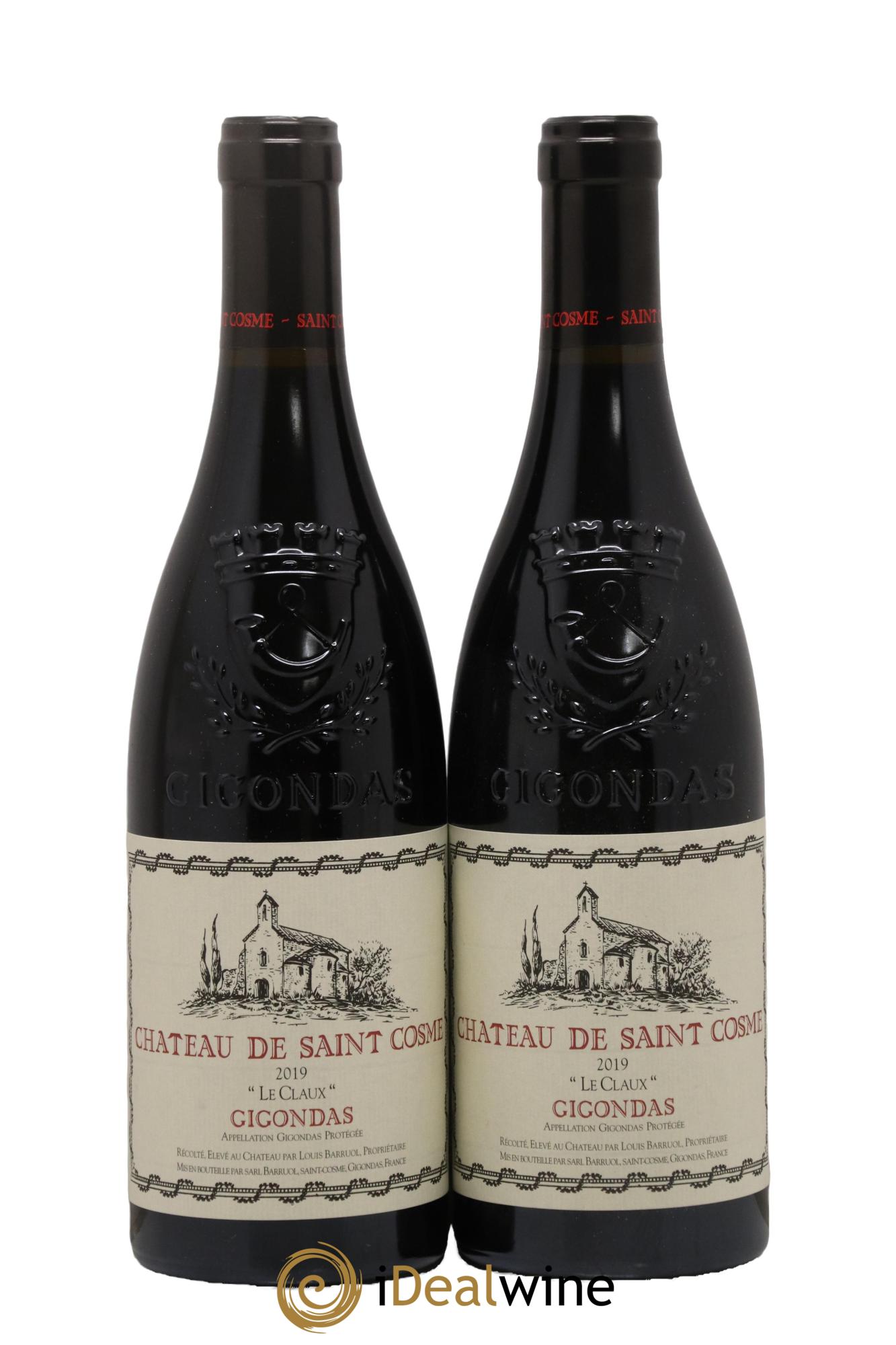 Gigondas Le Claux Saint Cosme 2019 - Lot de 2 bouteilles - 0