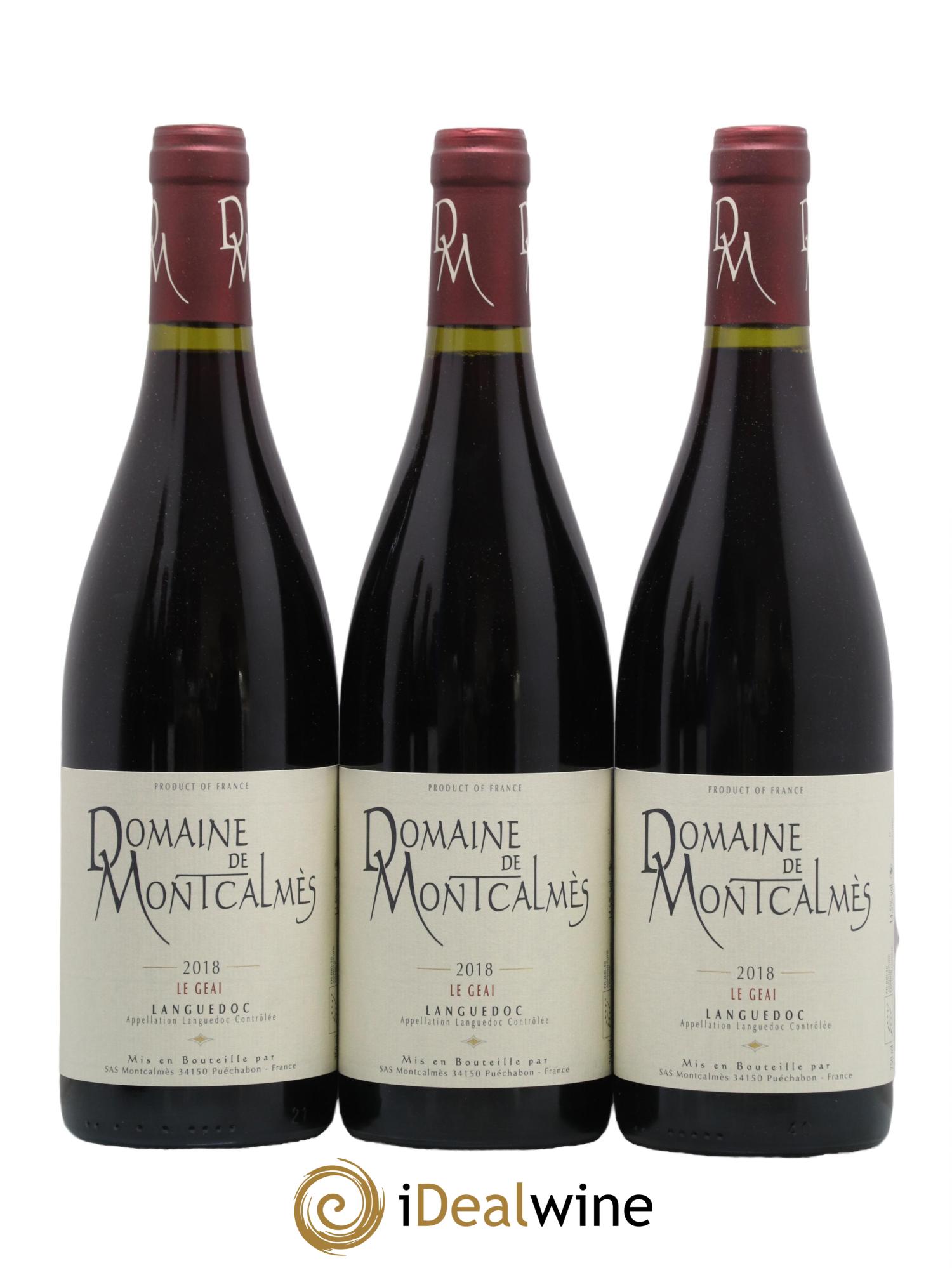 Coteaux du Languedoc - Le Geai Domaine de Montcalmès Frédéric Pourtalié 2018 - Posten von 6 Flaschen - 1