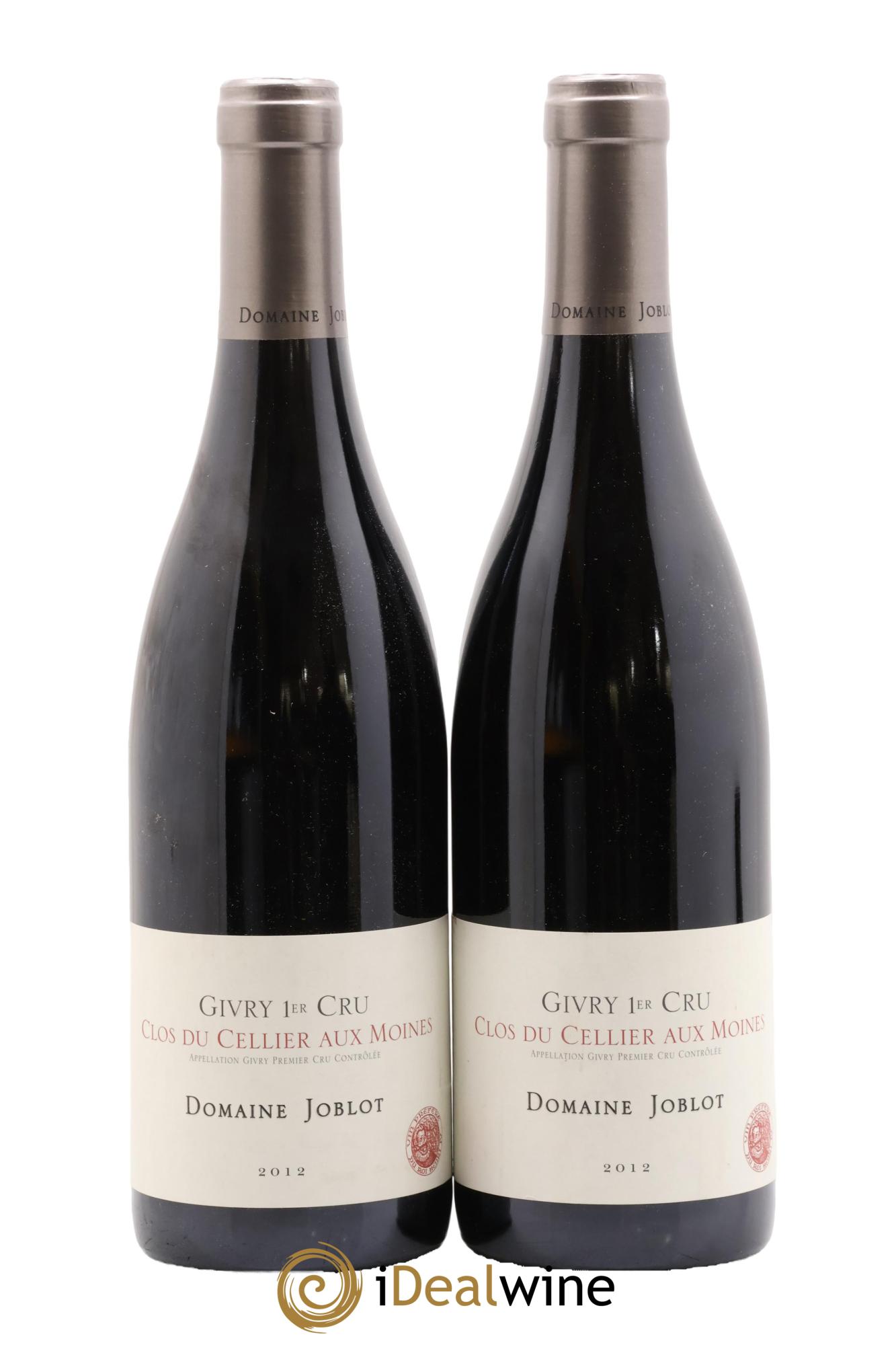 Givry 1er Cru Clos du Cellier aux Moines Joblot (Domaine) 2012 - Lot of 2 bottles - 0